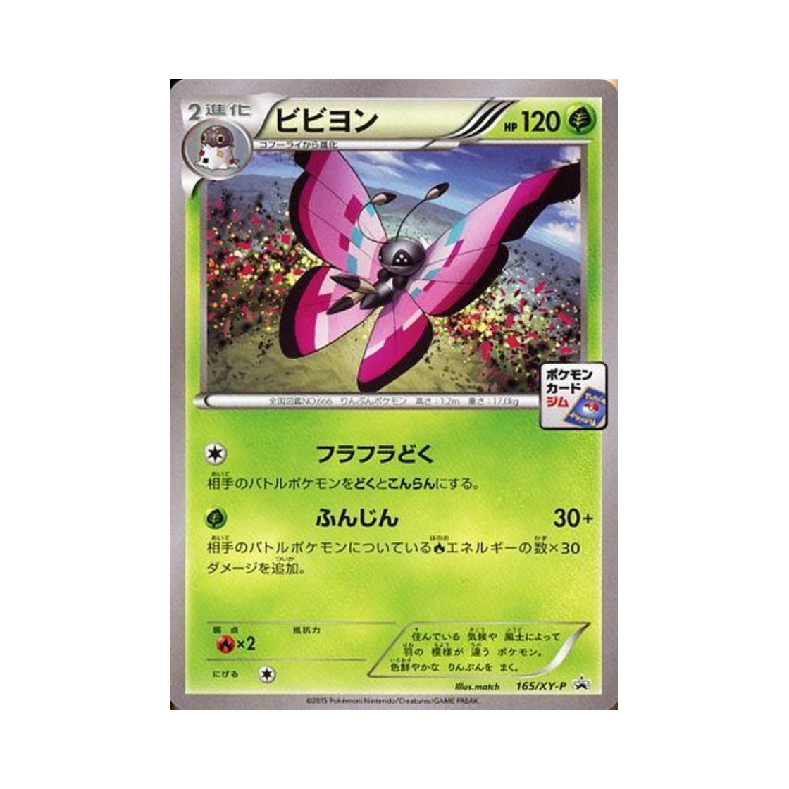 포켓몬 TCG 비비용 P XY 프로모 카드 (일어판)(Pokemon TCG Vivillon P XY Promos (Japanese Ver.)) - 1