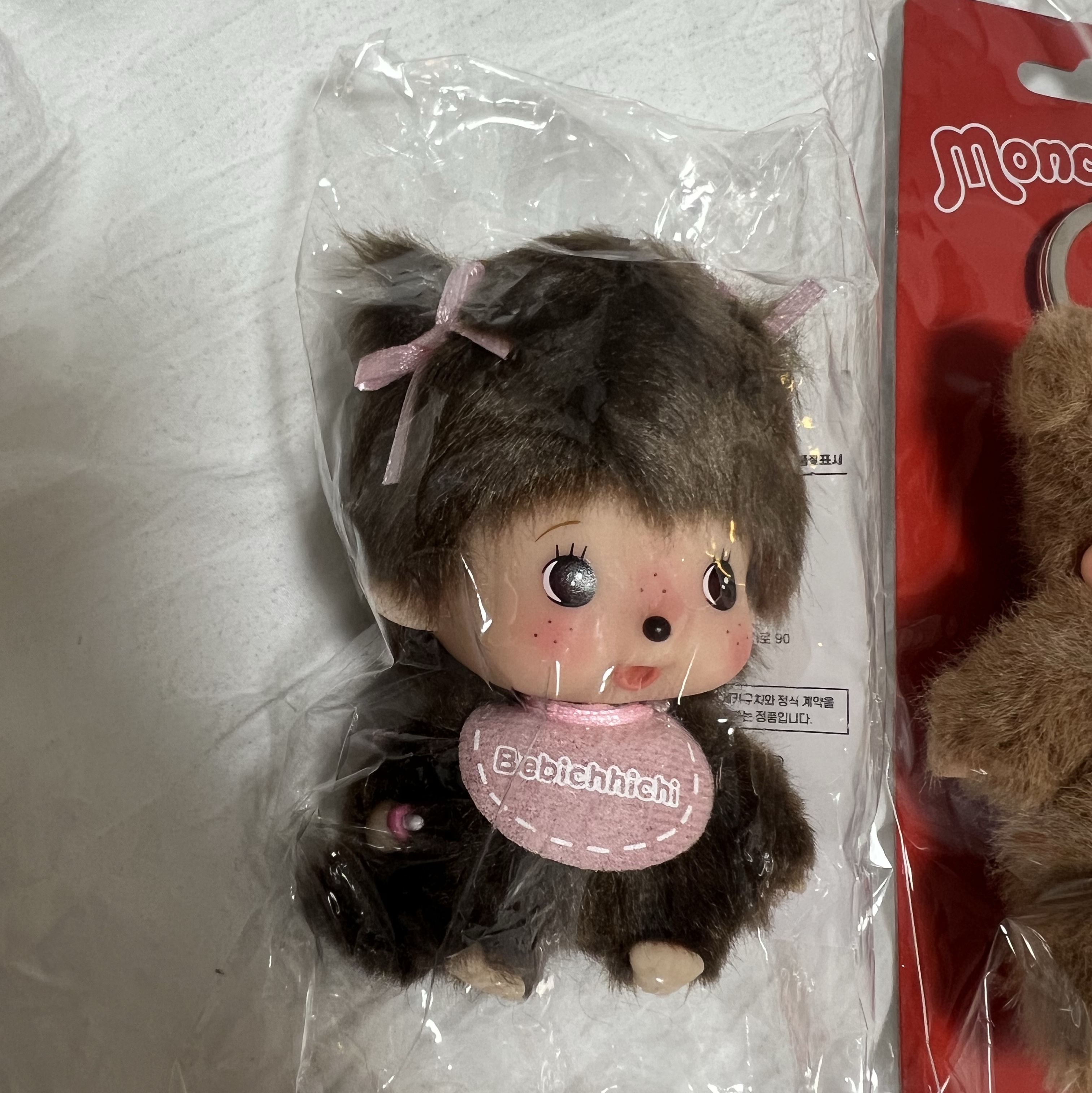Monchhichi big Head Bebichhichi SS Keychain Girl 착용 스타일 - 1