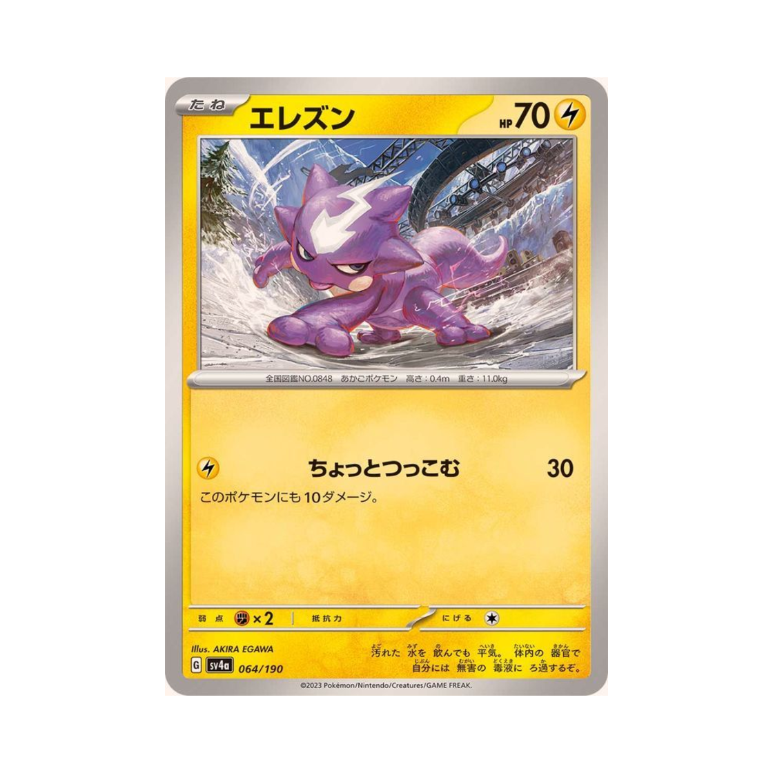 포켓몬 TCG 일레즌 샤이니 트레져 ex (일어판)(Pokemon TCG Toxel Shiny Treasure ex (Japanese Ver.)) - 1