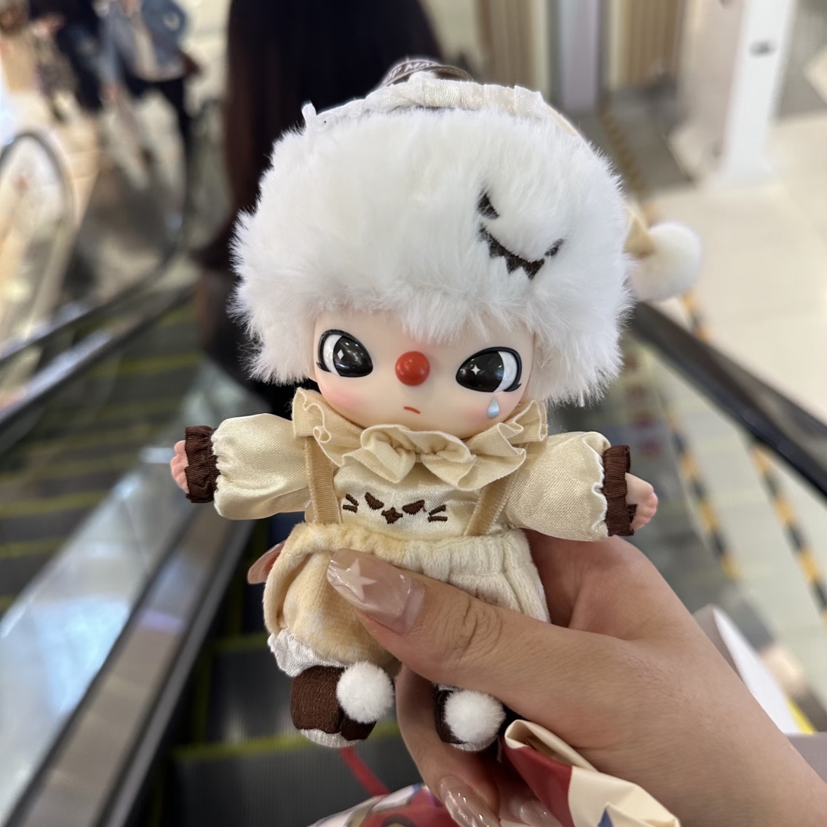 Pop Mart Why So Serious Series Vinyl Plush Pendant Lumino Feast (Opened Case), Pop Mart Why So Serious Series Vinyl Plush Pendant Sealed Case (8 Blind Boxes) 착용 스타일
