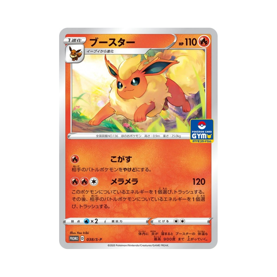 PROMO038-S-P Pokemon TCG Flareon P Sword & Shield Promos (Japanese Ver.)