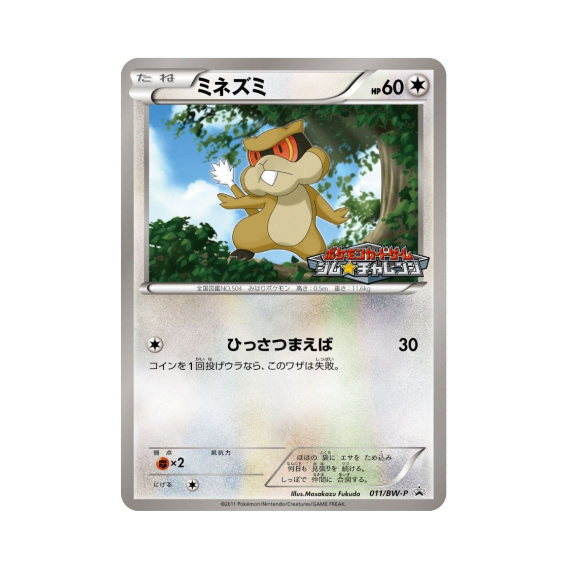 포켓몬 TCG 보르쥐 P 블랙 & 화이트 프로모카드 (일어판)(Pokemon TCG Patrat P Black & White Promos (Japanese Ver.))