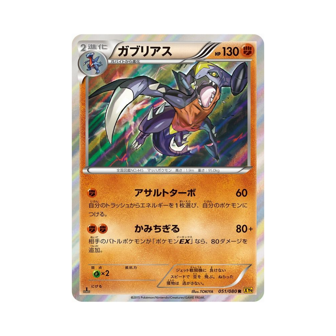 XY9-051-080 Pokemon TCG Garchomp R Rage Of The Torn Heavens 1st Edition (Japanese Ver.)