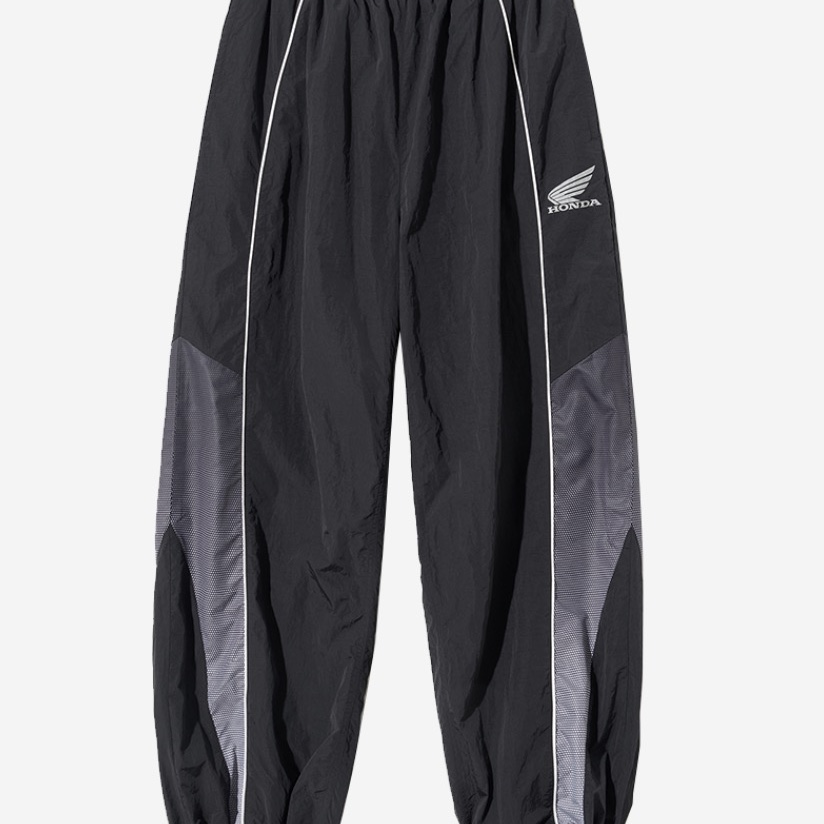 Honda Speed Track Solid nylon Pants Black 착용 스타일