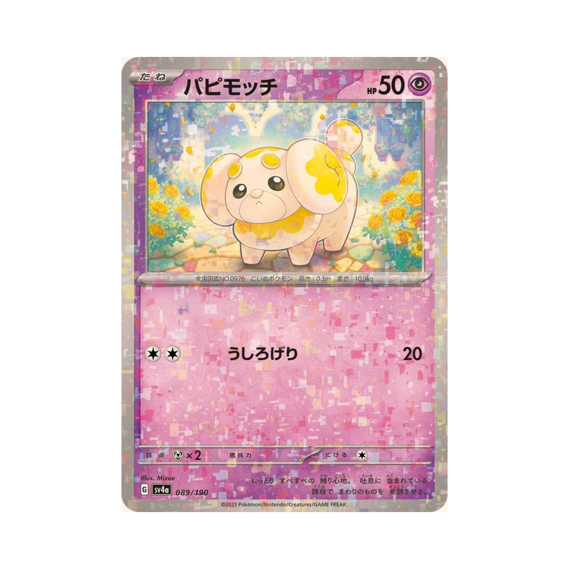 포켓몬 TCG 쫀도기 미러 샤이니 트레져 ex (일어판)(Pokemon TCG Fidough Mirror Shiny Treasure ex (Japanese Ver.)) - 1