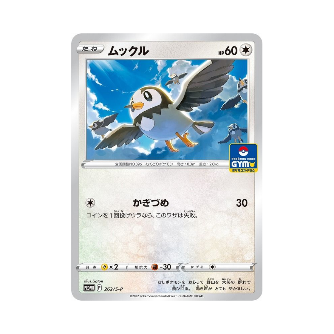 포켓몬 TCG 찌르꼬 P 소드&실드 프로모 카드 (일어판)(Pokemon TCG Starly P Sword & Shield Promos (Japanese Ver.))