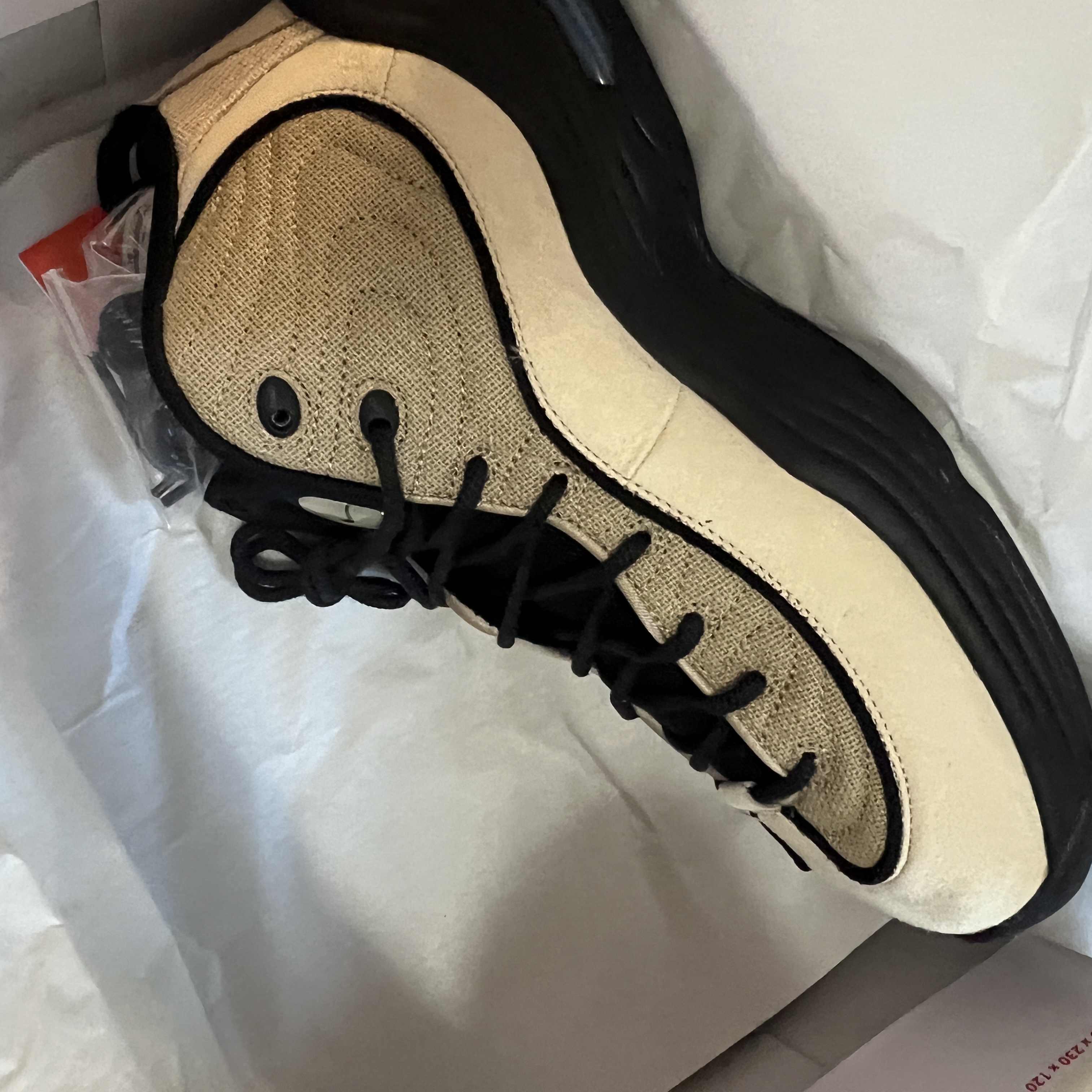 Nike x Stussy Air Penny II Rattan and Limestone 착용 스타일