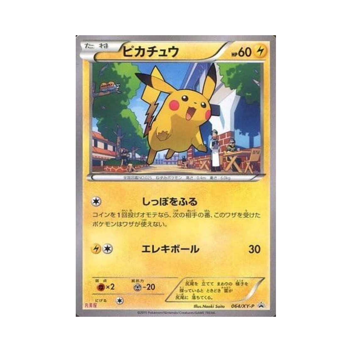 PROMO064-XY-PSTAMP Pokemon TCG Pikachu P XY Promos (Japanese Ver.)