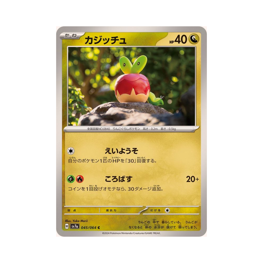 포켓몬 TCG 과사삭벌레 C 낙원드래고나 (일어판)(Pokemon TCG Applin C Paradise Dragona (Japanese Ver.))