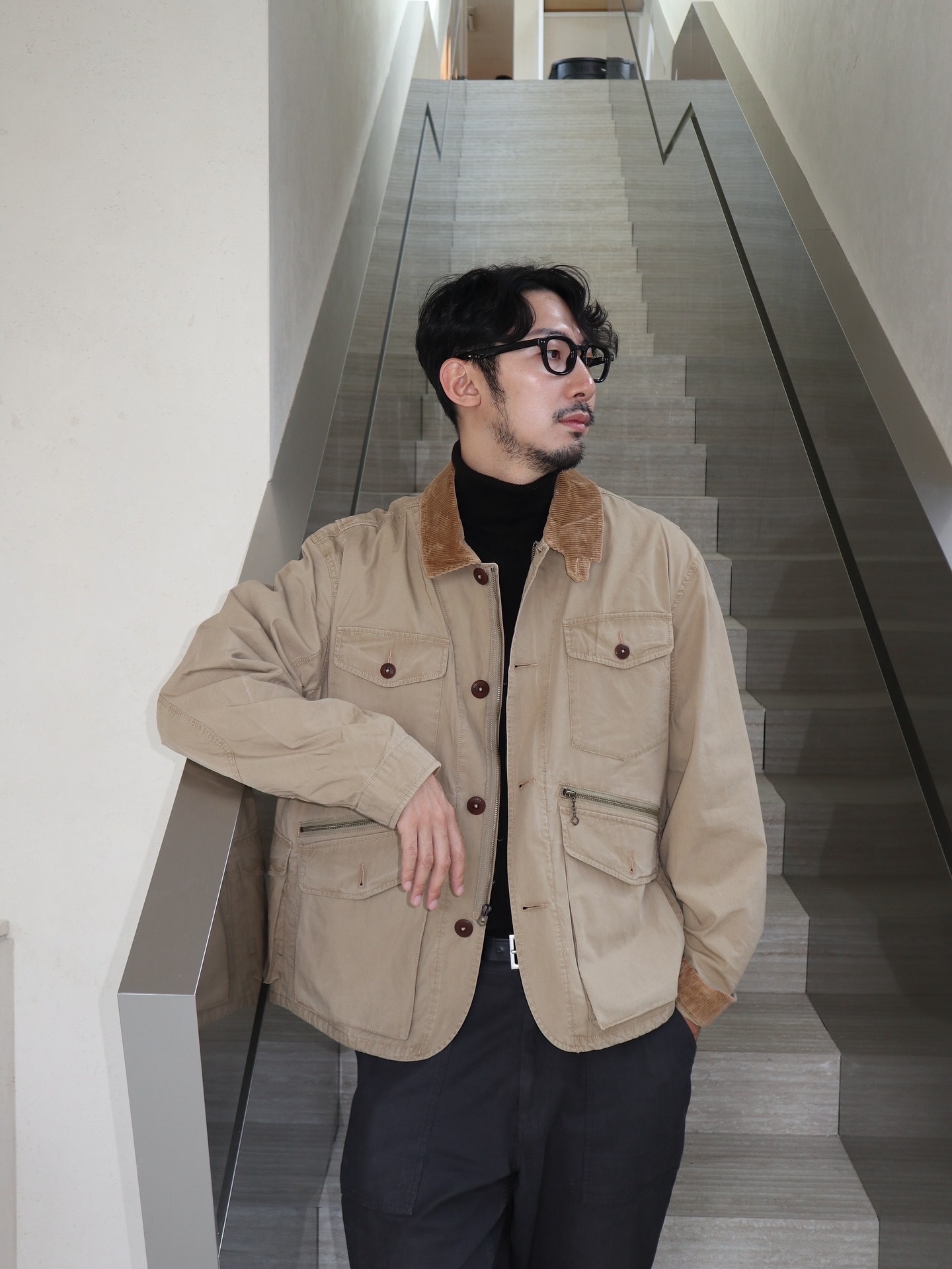 [10% 적립] [KREAM Limited Edition The Trophy Fishing Club] Polo Ralph Lauren Canvas Wading Jacket Khaki - 25FW 착용 스타일 - 3