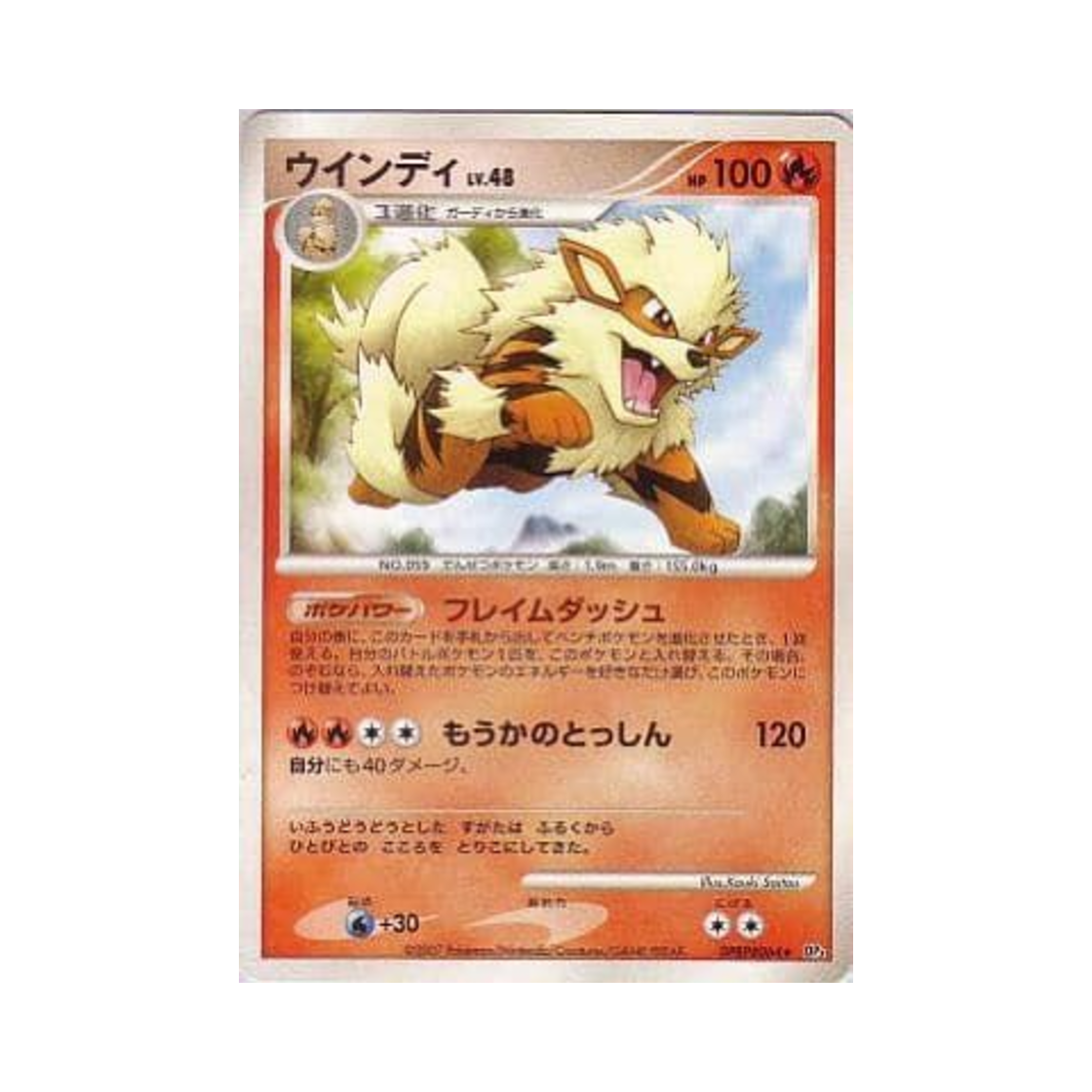 포켓몬 TCG 윈디 R 샤이닝 다크니스 (일어판)(Pokemon TCG Arcanine R Shining Darkness (Japanese Ver.)) - 1