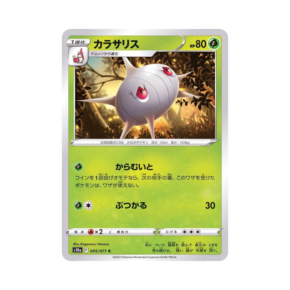 포켓몬 TCG 실쿤 C 다크판타스마 (일어판)(Pokemon TCG Silcoon C Dark Phantasma (Japanese Ver.)) - 1