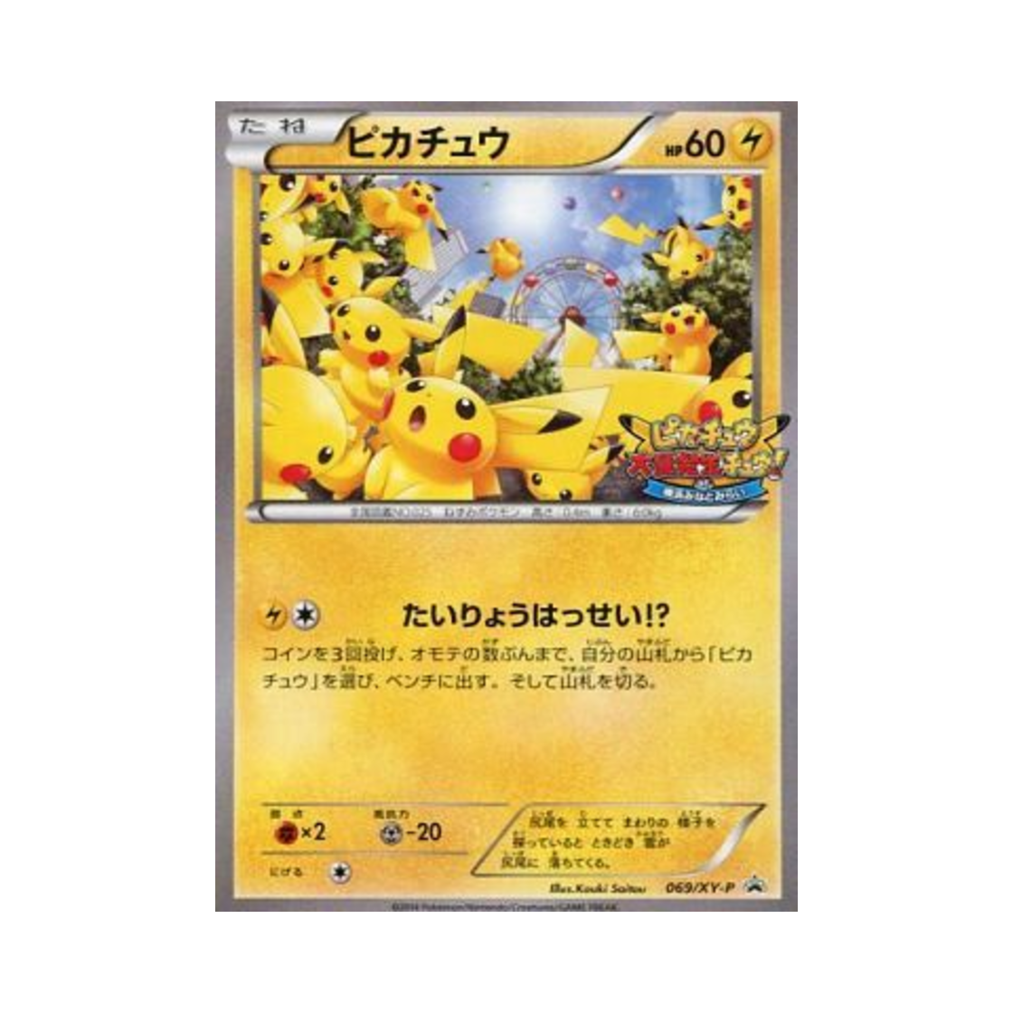 PROMO069-XY-P Pokemon TCG Pikachu P XY Promos (Japanese Ver.)