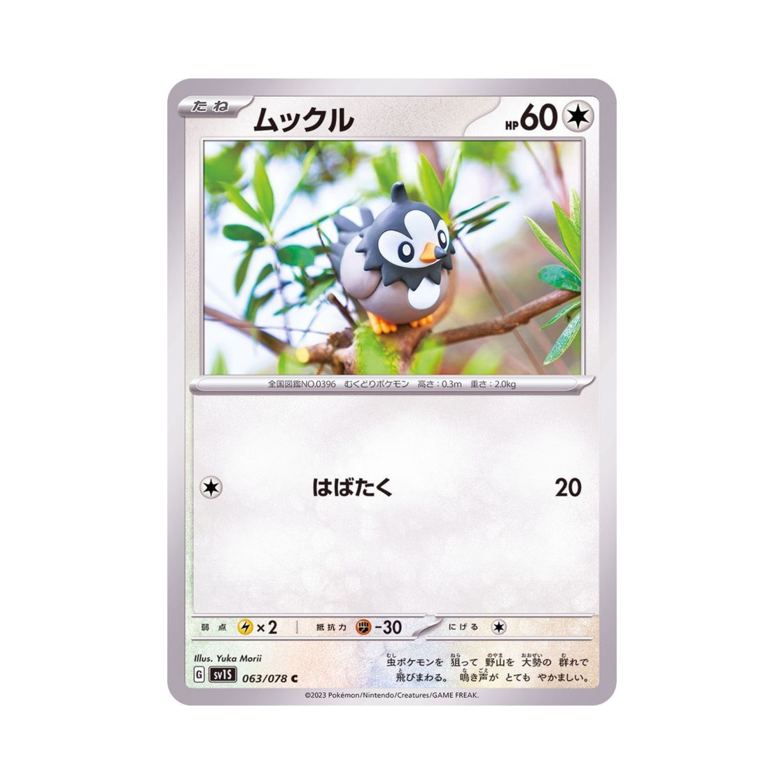 포켓몬 TCG 찌르꼬 C 스칼렛 ex (일어판)(Pokemon TCG Starly C Scarlet ex (Japanese Ver.))
