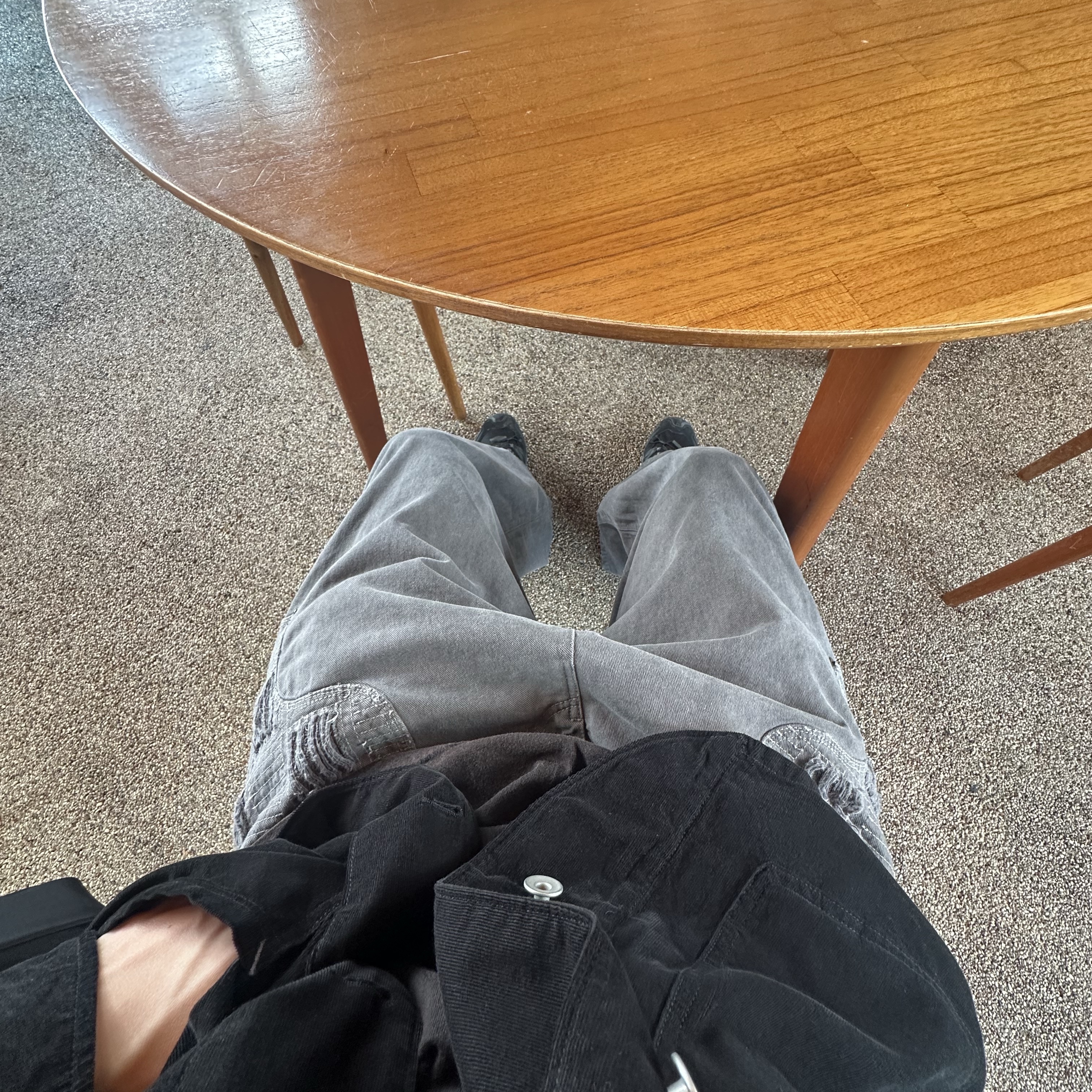 Polyteru Chore Jacket (Coverall Jacket) 23 ver. Black, Polyteru 1011 Western Boro Pants Khaki Gray 착용 스타일
