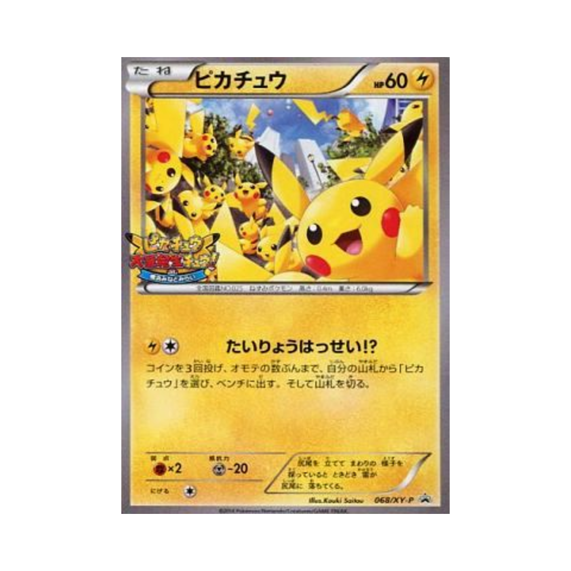 PROMO068-XY-P Pokemon TCG Pikachu P XY Promos (Japanese Ver.)