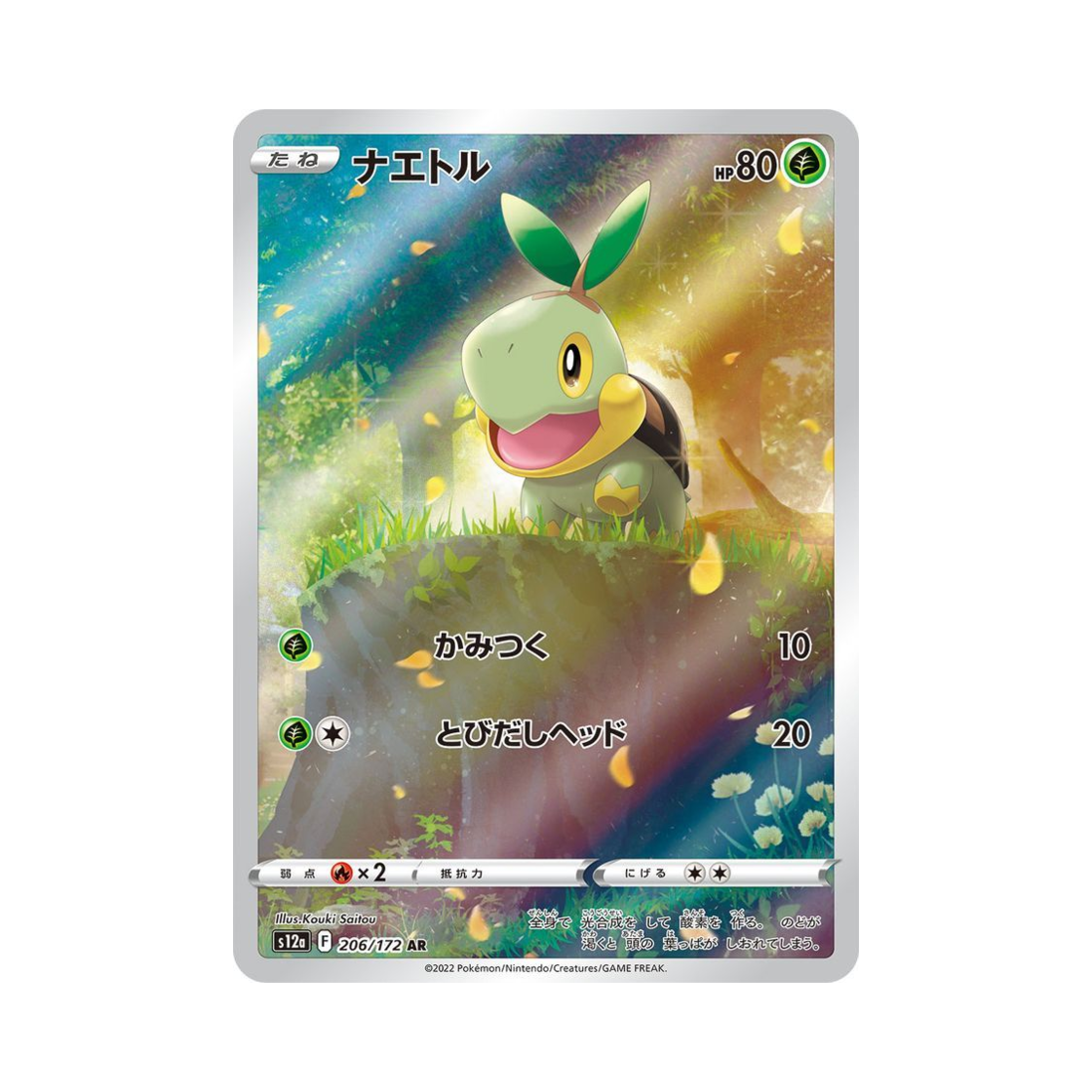 S12A206-172 Pokemon TCG Turtwig AR VSTAR Universe Verse (Japanese Ver.)