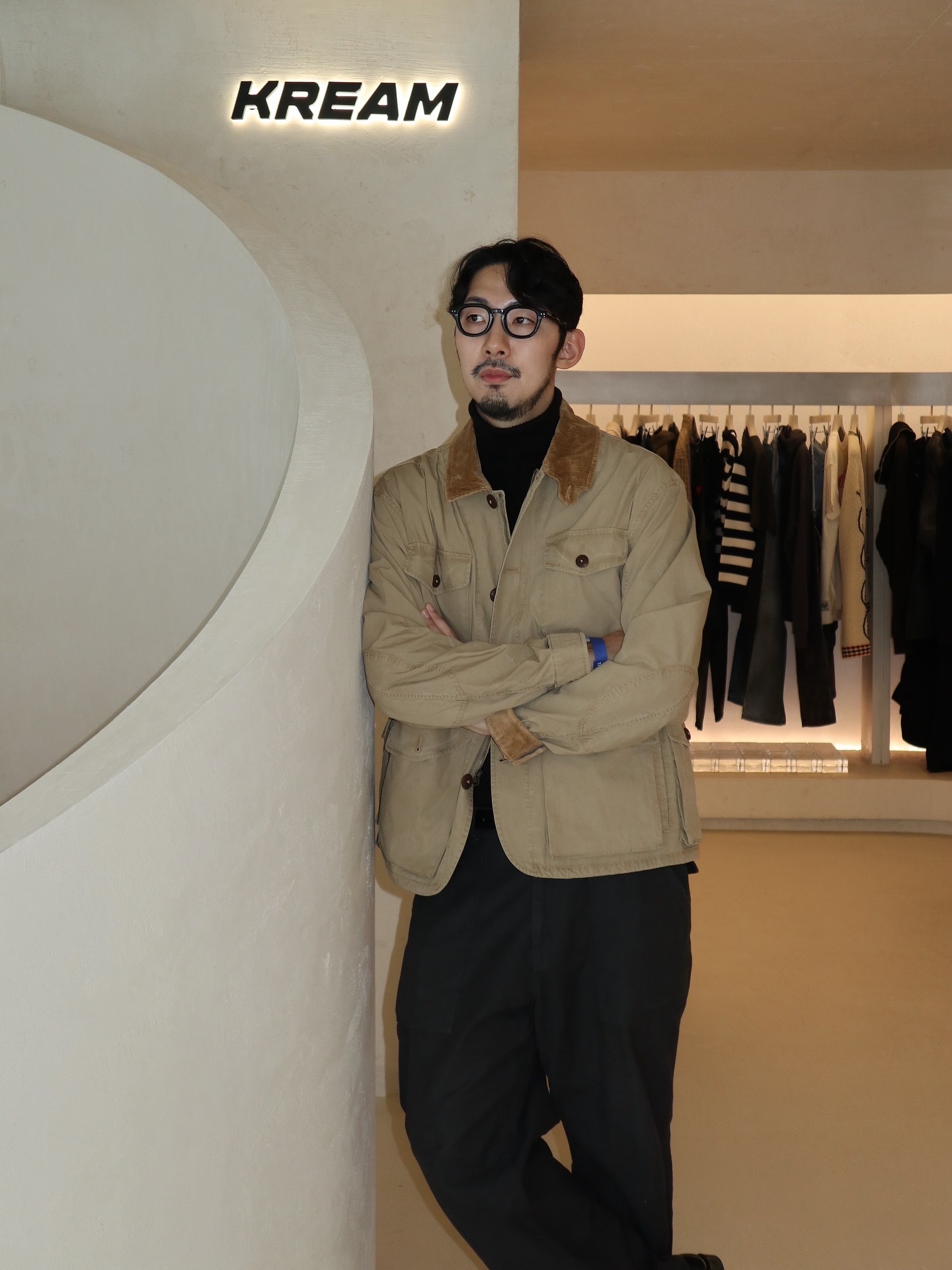 [10% 적립] [KREAM Limited Edition The Trophy Fishing Club] Polo Ralph Lauren Canvas Wading Jacket Khaki - 25FW 착용 스타일 - 2