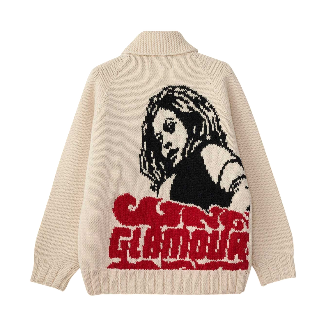 히스테릭 글래머 빅슨 걸 브레이디드 코위찬 화이트(Hysteric Glamour Vixen Girl Braided Cowichan White) - 2
