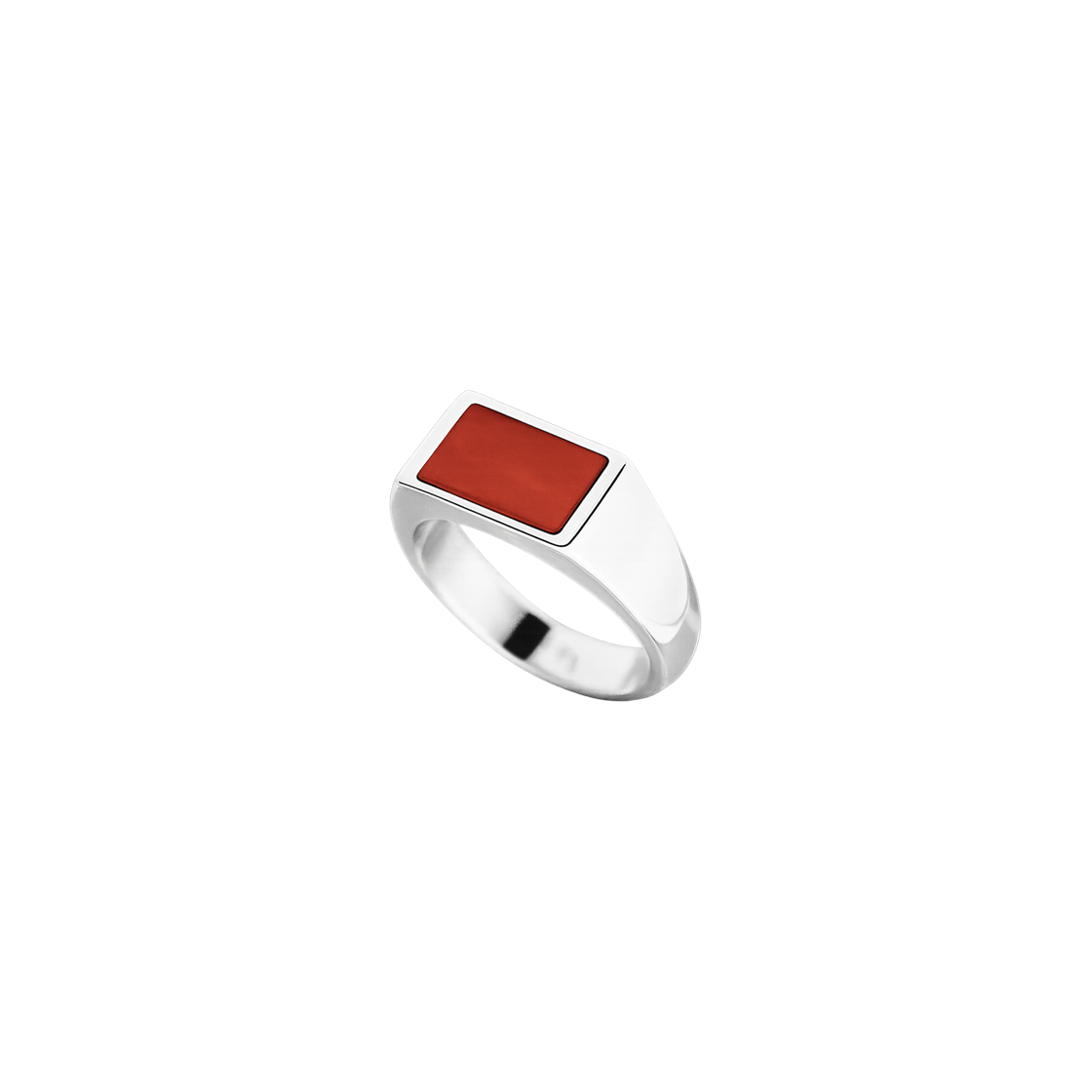 뵤르 플랫 핑키 링 아게이트(Bőr Flat Pinky Ring Agate)