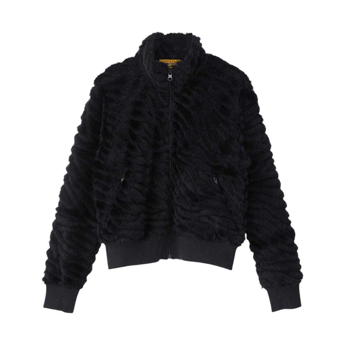 01253CJ02 (W) Hysteric Glamour Super HYS Jacquard Jumper Black