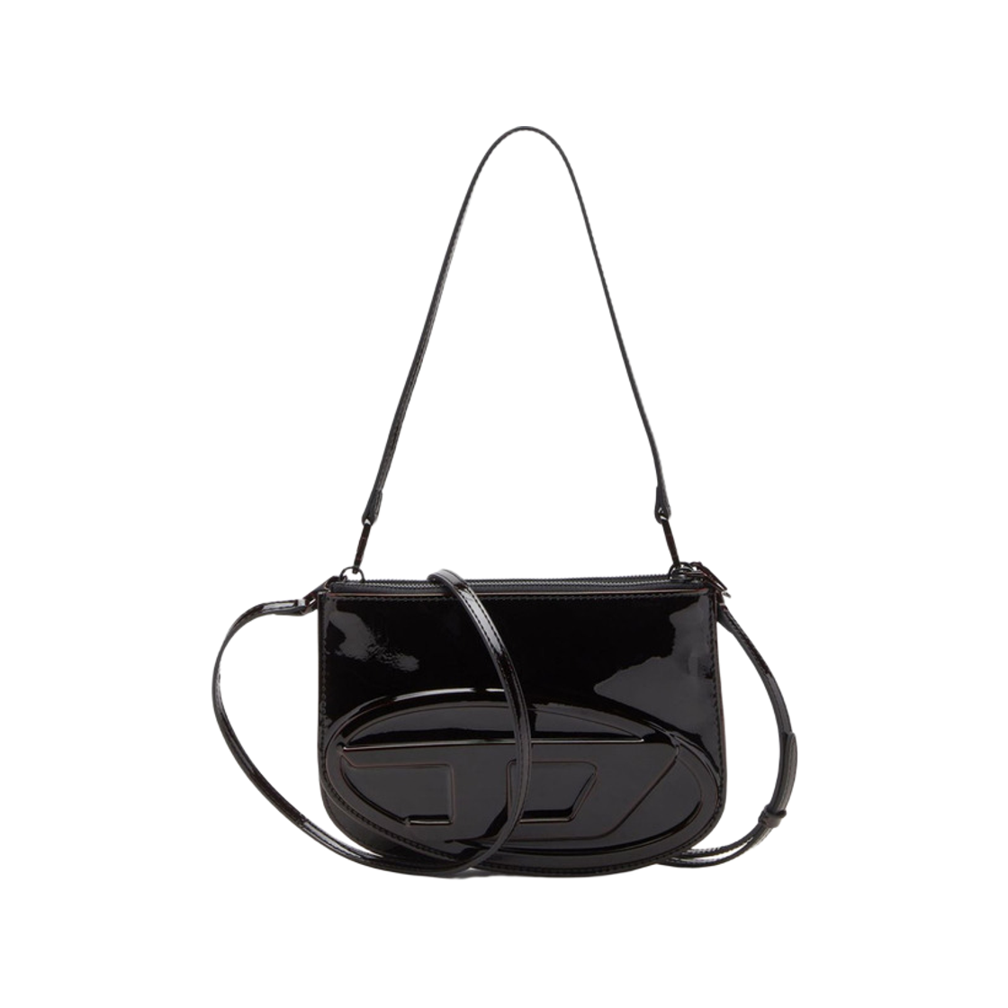 X10330P8008-T5086 Diesel 1DR Twin Liquid PU Shoulder Bag Burgundy