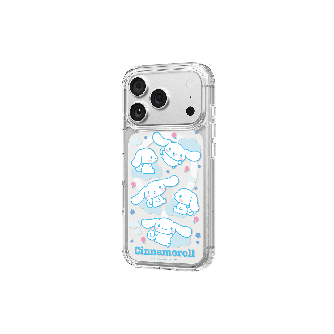 에스엘비에스 시나모롤 패턴 맥세이프 케이스 for iPhone 17 Series(SLBS CINNAMOROLL Pattern Clear Magnet Case for iPhone 17 Series) - 3