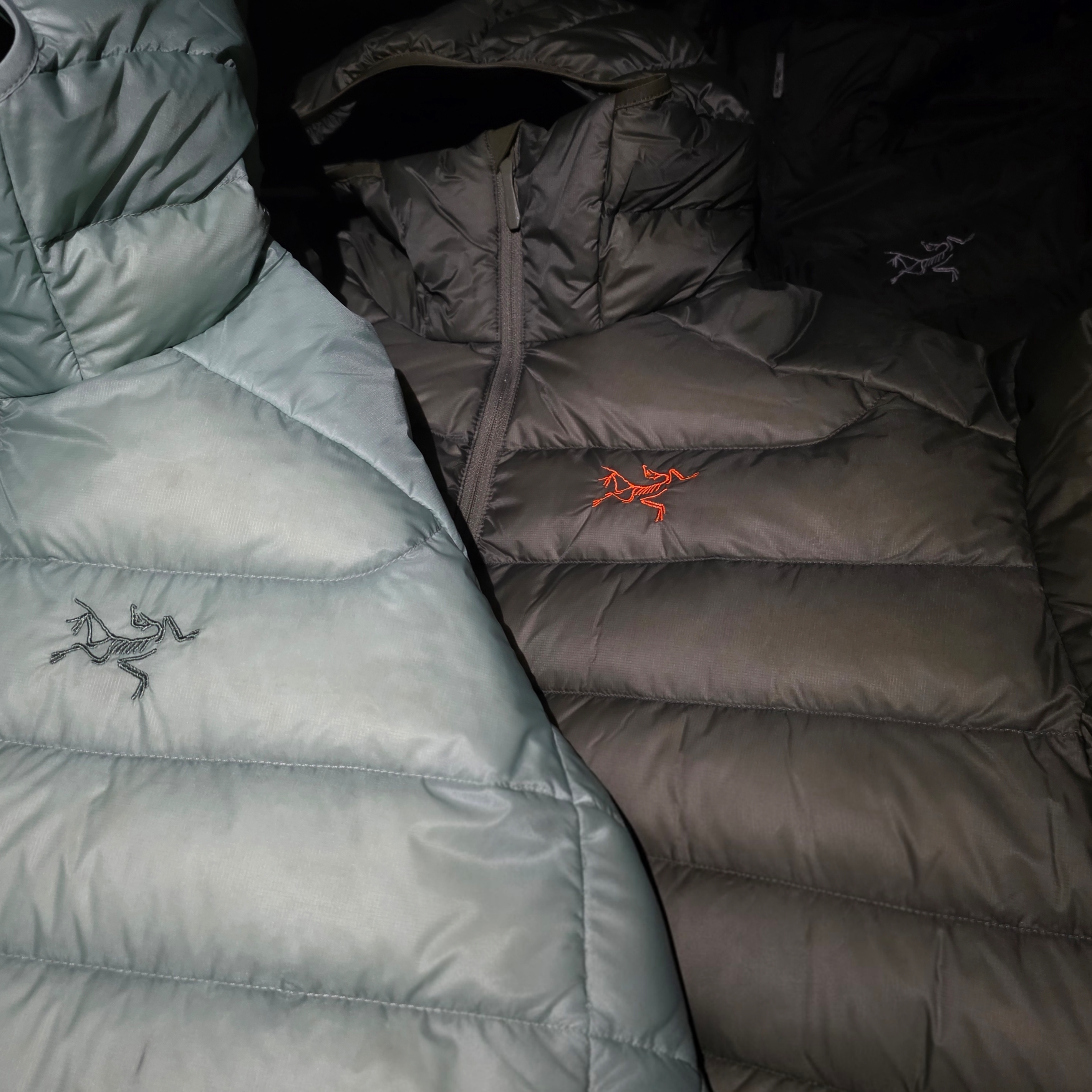Arc'teryx Cerium Hoody Forage Verve, Arc'teryx Cerium Hoody Stone Green 착용 스타일 - 1