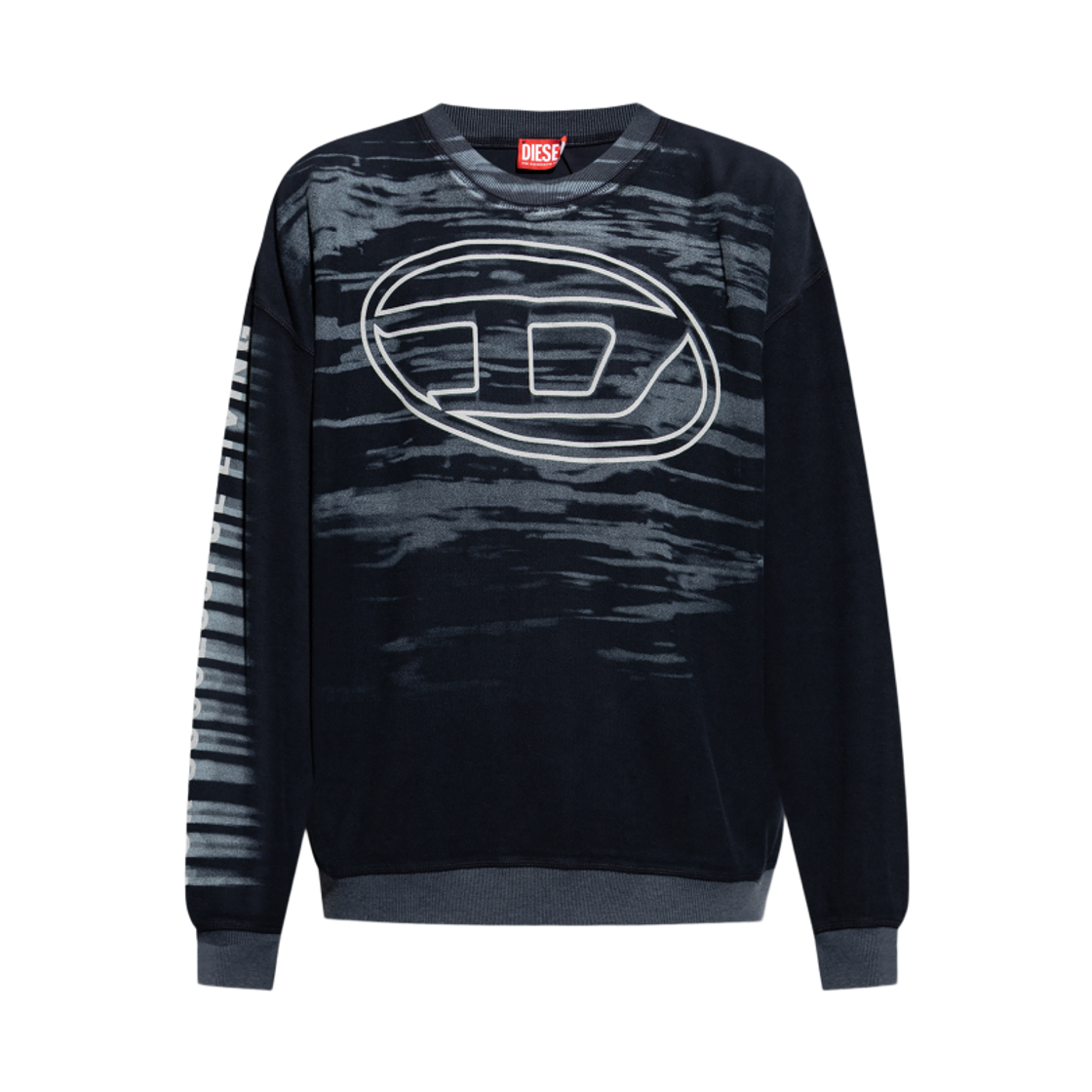 디젤 S-박스트-T1 코튼 스웨트셔츠 다크 블루(Diesel S-Boxt-T1 Cotton Sweatshirt Dark Blue) - 1