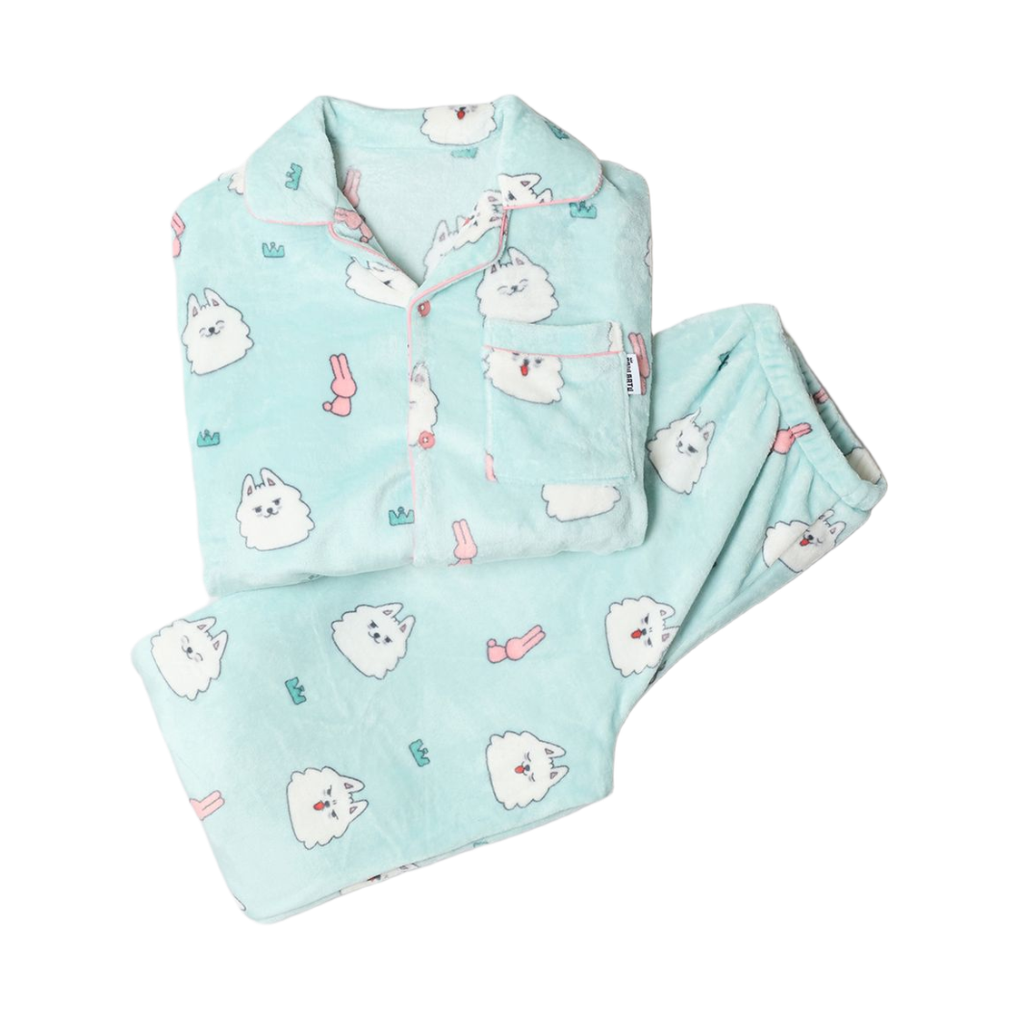 SPPPF4TU04 Spao x Ppulbatu Pajama Set Green