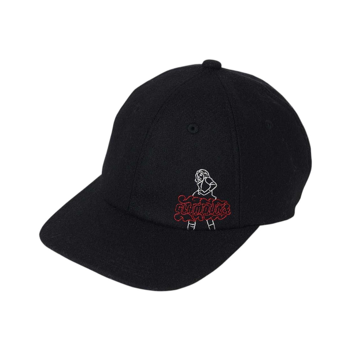 히스테릭 글래머 빅슨 라인 자수 캡 블랙(Hysteric Glamour Vixen Line Embroidered Cap Black) - 1
