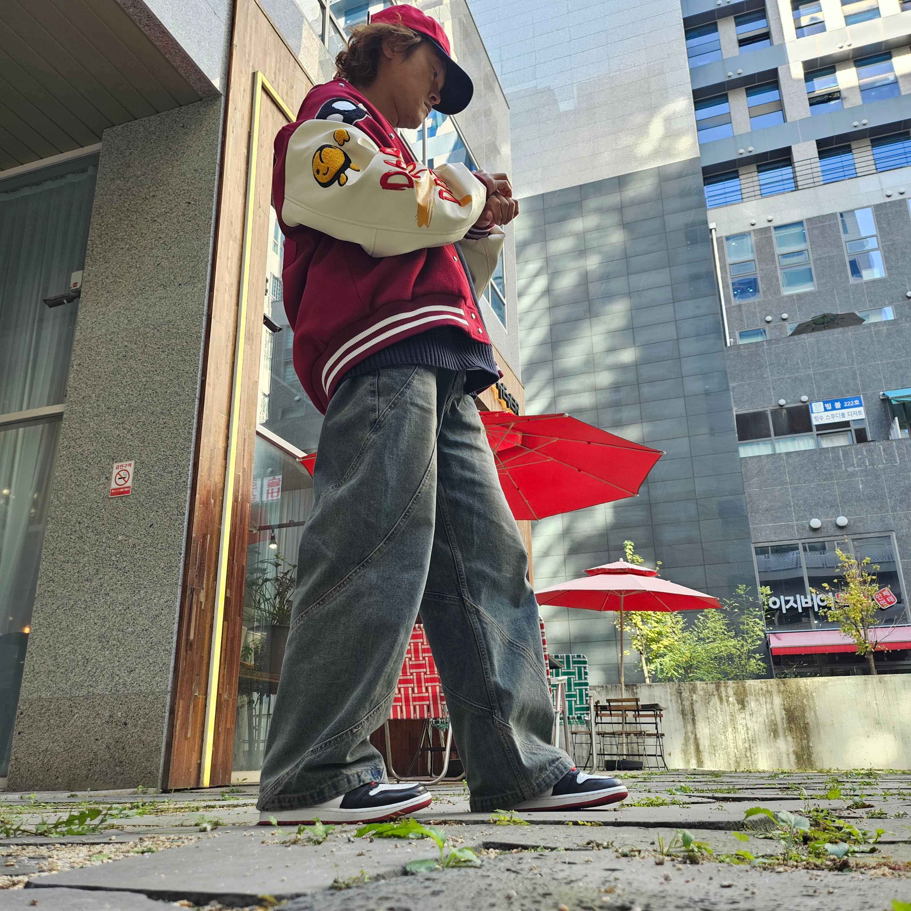 Supreme 2-Tone S Logo 6-Panel Red - 24SS, Jordan 1 Retro Low OG Black Toe 착용 스타일 - 1