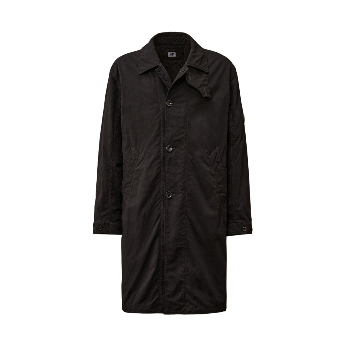 C.P. 컴퍼니 트윌 피쉬테일 패딩 코트 토탈 이클립스 블루 - 25FW(C.P. Company Twill Fishtail Padded Coat Total Eclipse Blue - 25FW) - 1