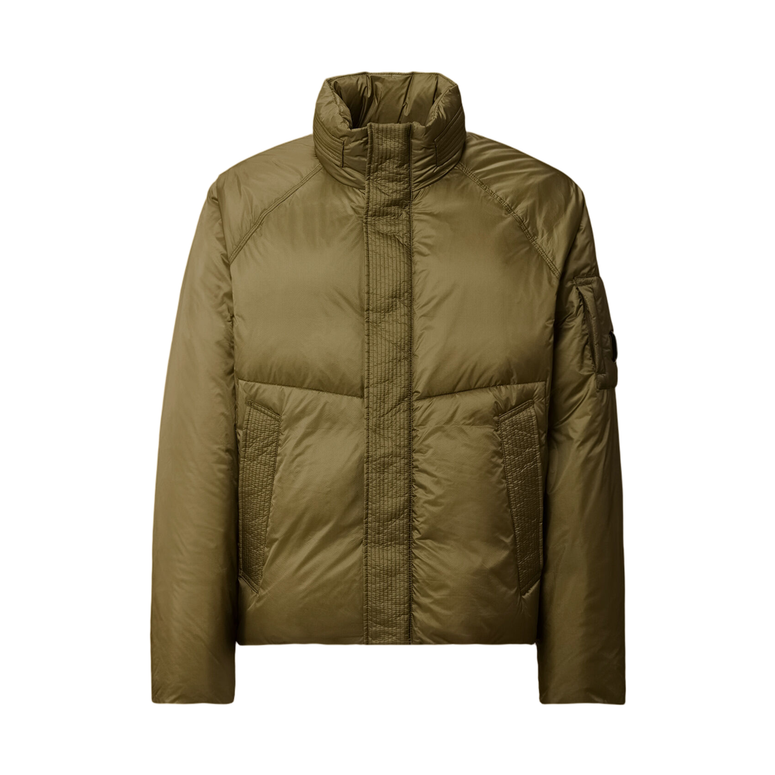 19CMOW183A110467A652 C.P. Company Down Shield Hooded Lens Jacket Elmwood Green - 25FW