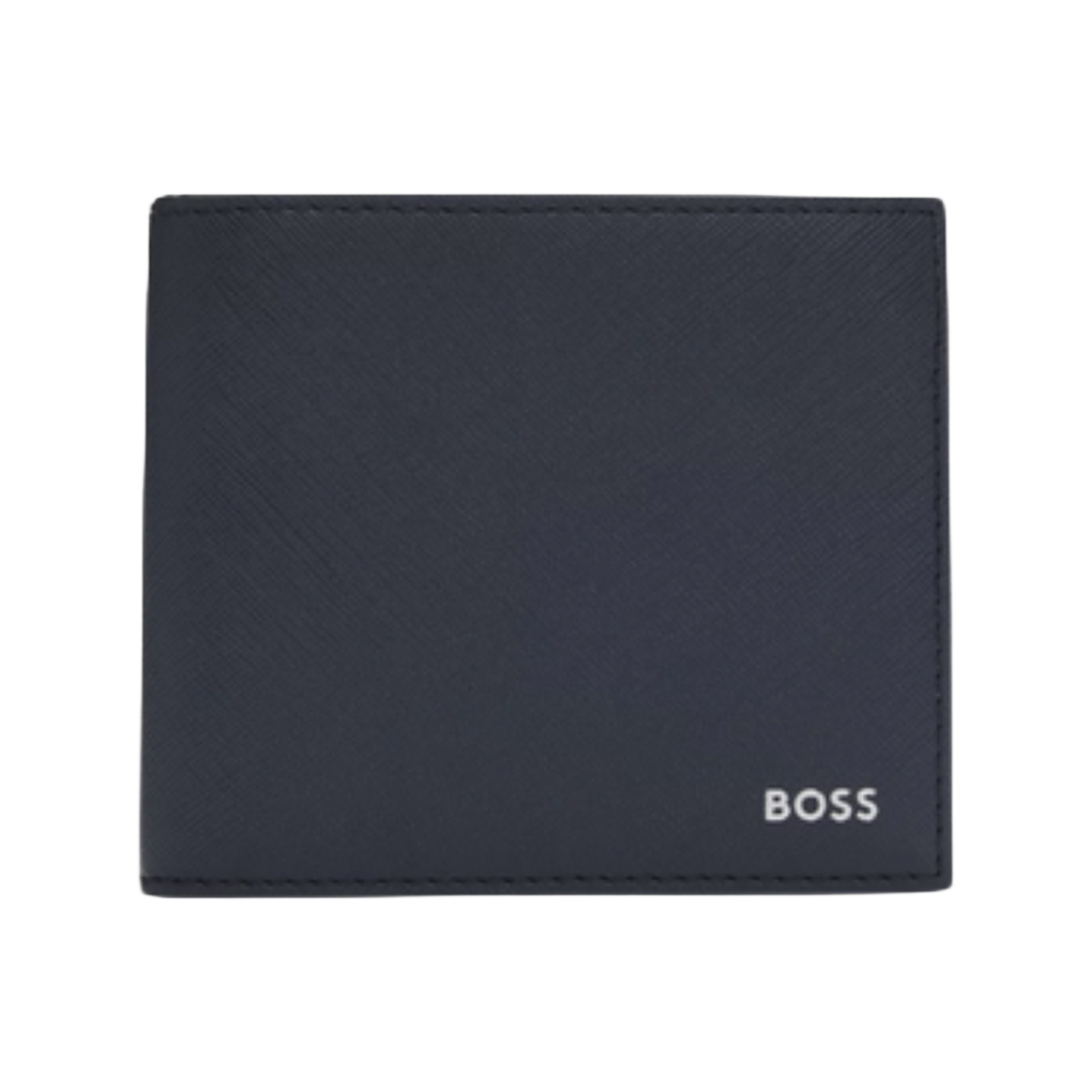 50536717-468 Hugo Boss Logo Leather Wallet Dark Blue
