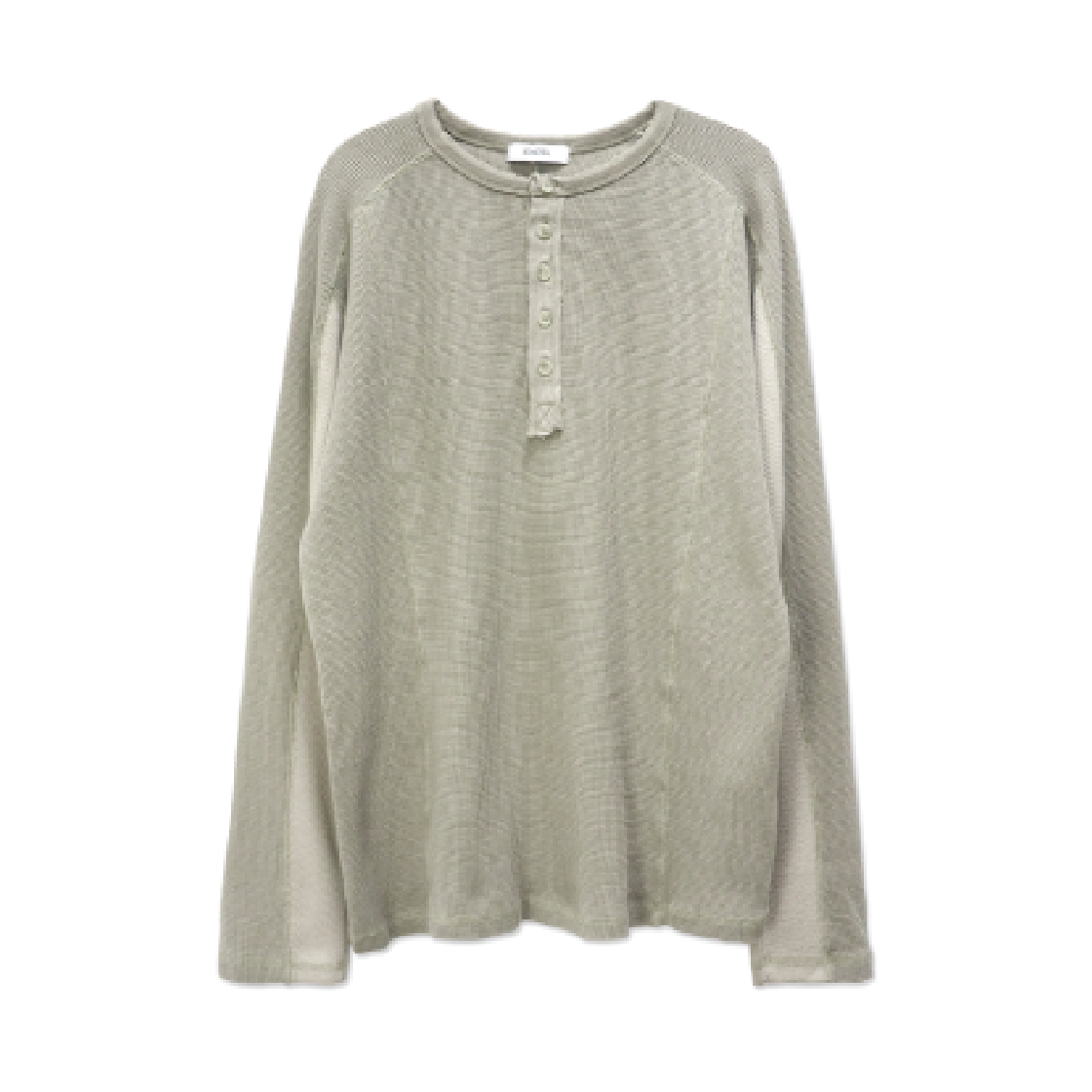 이그노타 코어:13 버튼 롱슬리브 티셔츠 라이트 카키