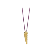 Bőr Seashell Necklace (textured)