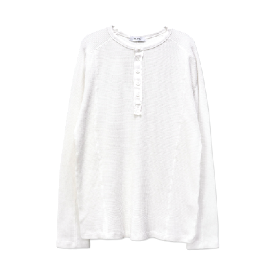 이그노타 코어:13 버튼 롱슬리브 티셔츠 화이트