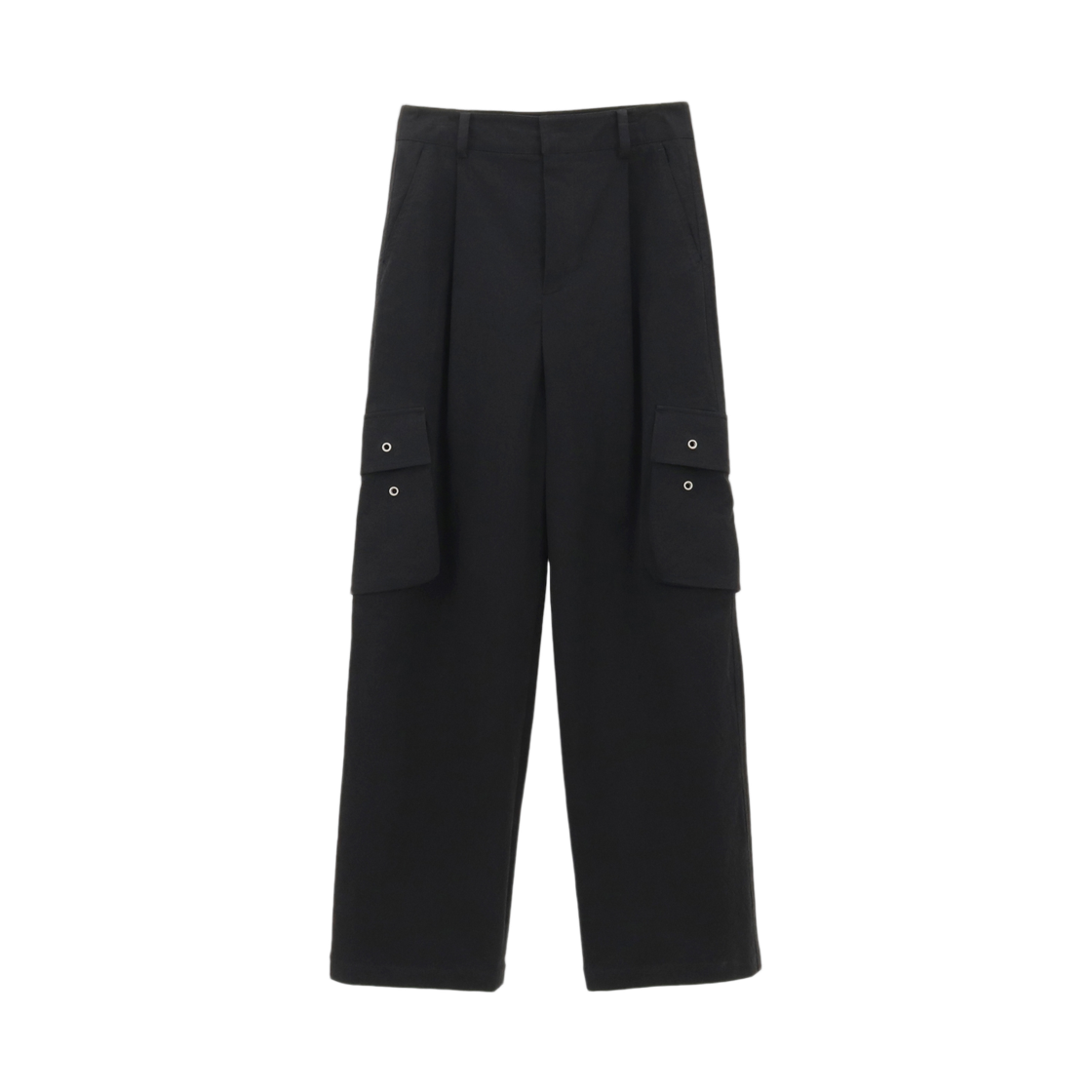 241B002 Reheat Washed Cargo Pants Black
