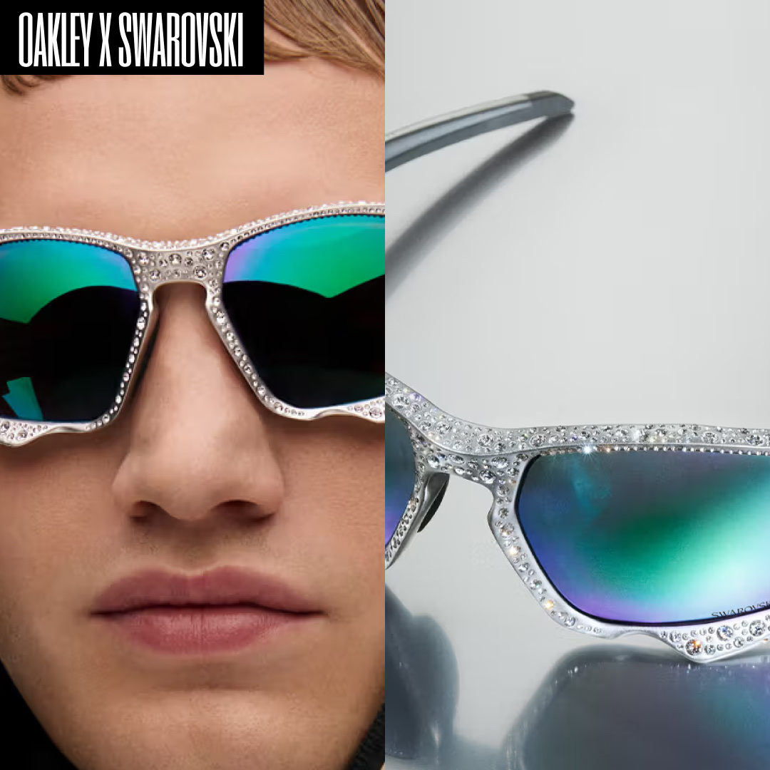 Oakley Eye Jacket Redux Matte Vapor Prizm Tungsten Polarized High Bridge Fit 착용 스타일 - 3