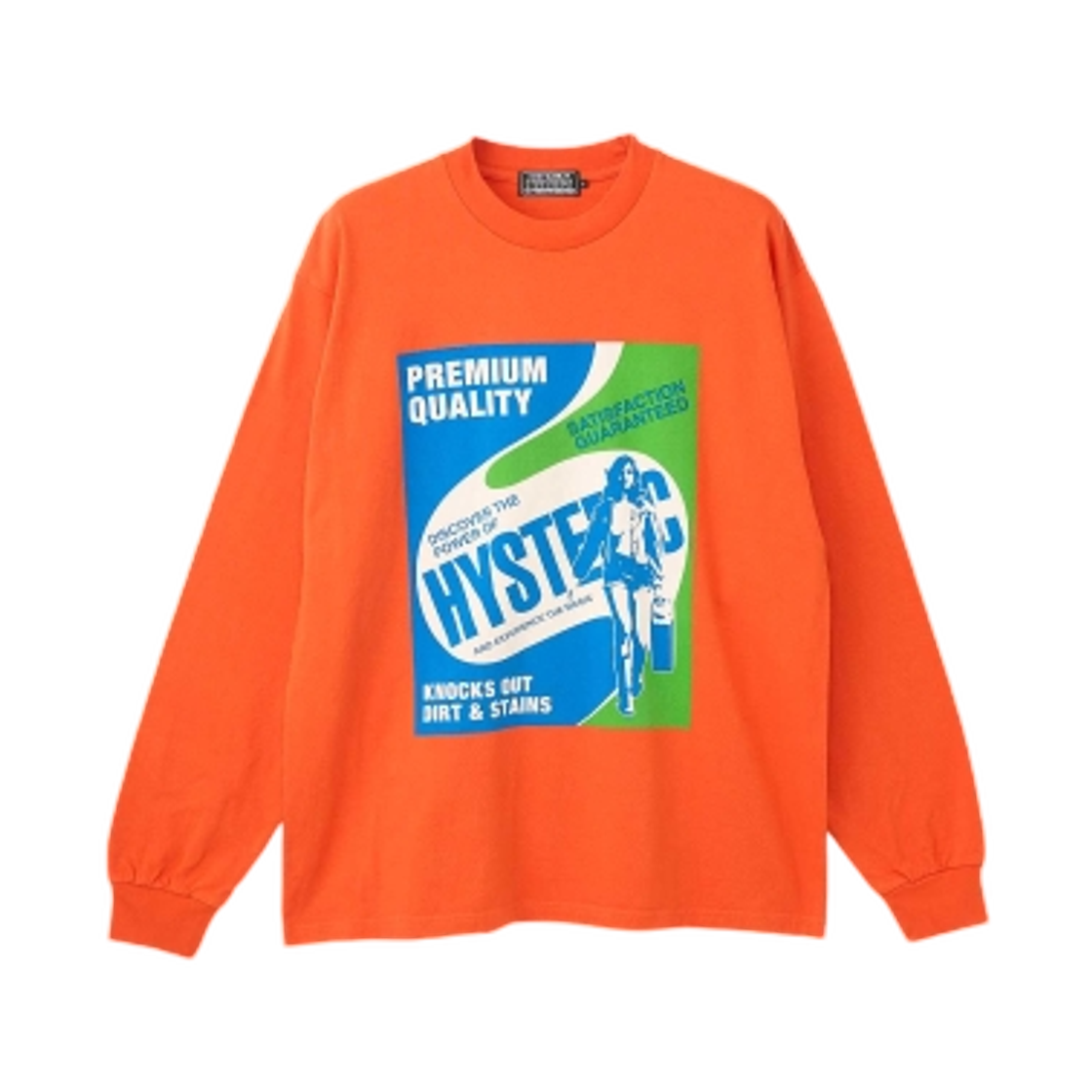 히스테릭 글래머 히스테릭 디터전트 티셔츠 오렌지(Hysteric Glamour Hysteric Detergent T-Shirt Orange) - 1