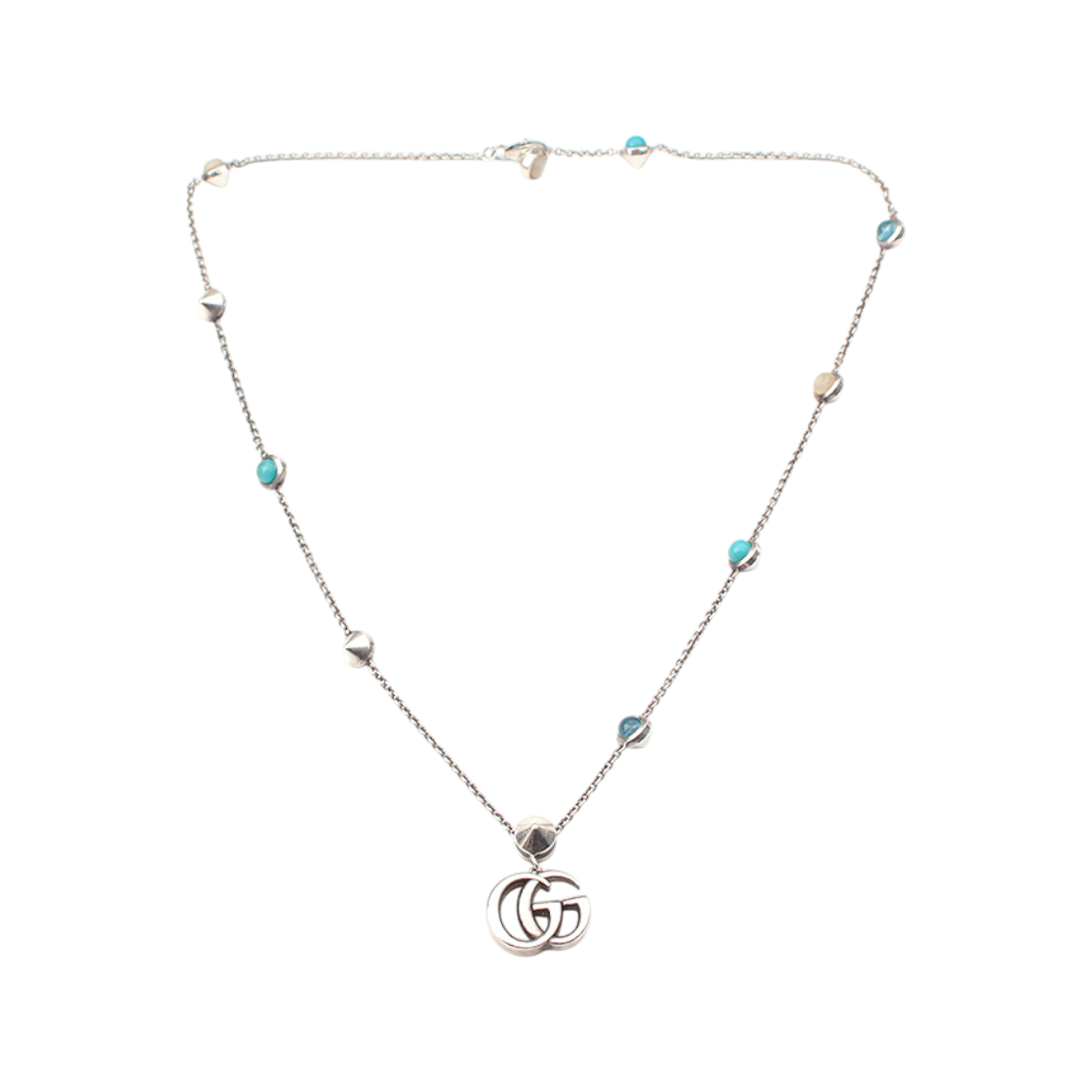 IT6DAM4WT6H7 Gucci Gemstone 925 Silver Necklace