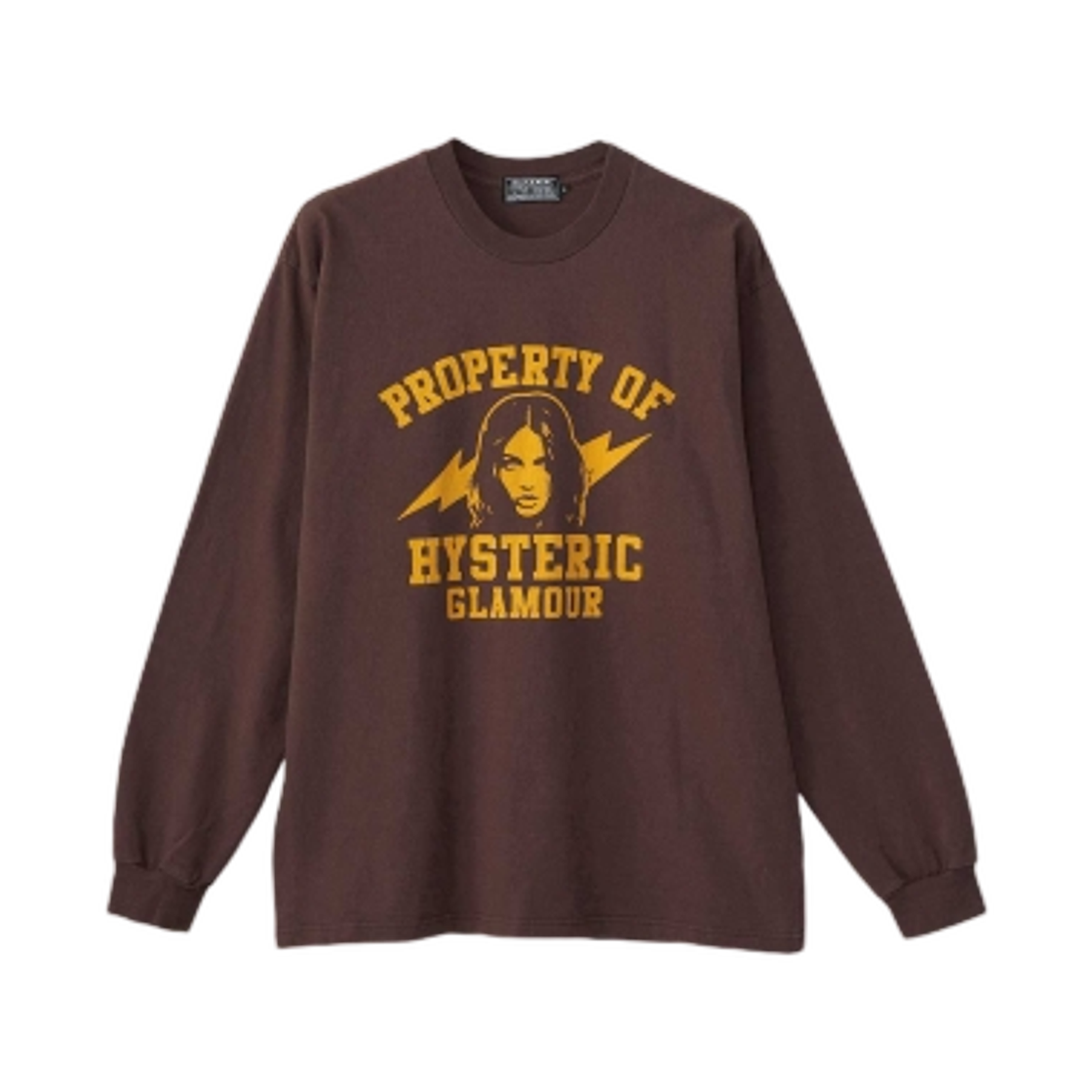 히스테릭 글래머 프로퍼티 오브 히스테릭 티셔츠 브라운(Hysteric Glamour Property of Hysteric T-Shirt Brown) - 1