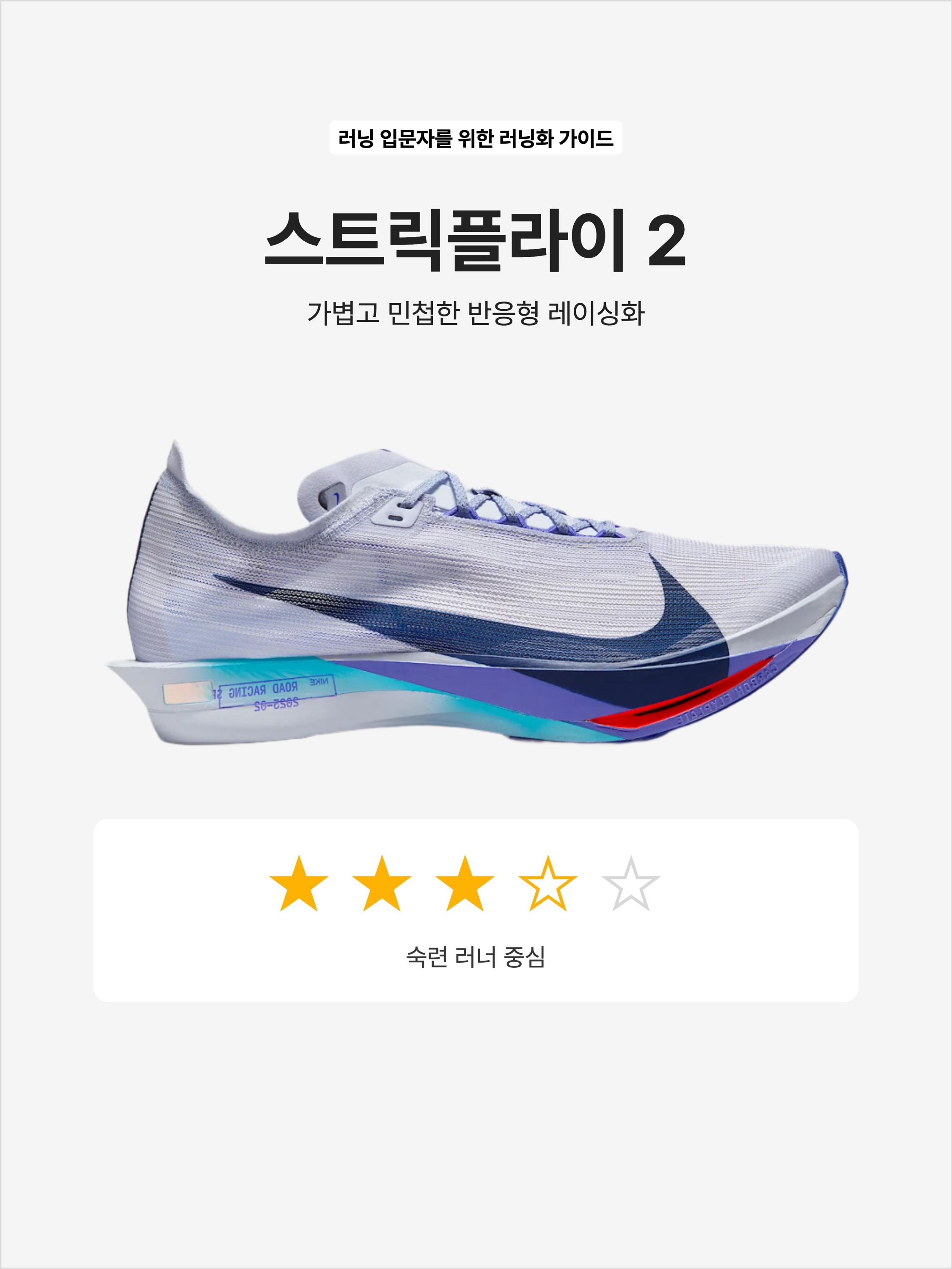 Nike ZoomX Streakfly 2 Ghost Persian Violet, Nike ZoomX Streakfly 2 White Obsidian Mist 착용 스타일 - 1