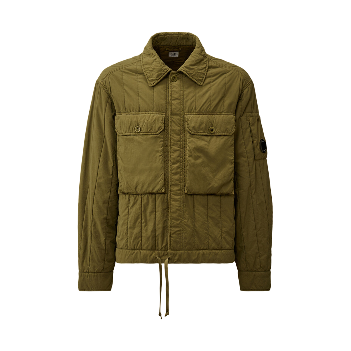C.P. 컴퍼니 GD 라이너 쇼츠 패딩 자켓 엘름우드 그린 - 25FW(C.P. Company GD Liner Short Padded Jacket Elmwood Green - 25FW)