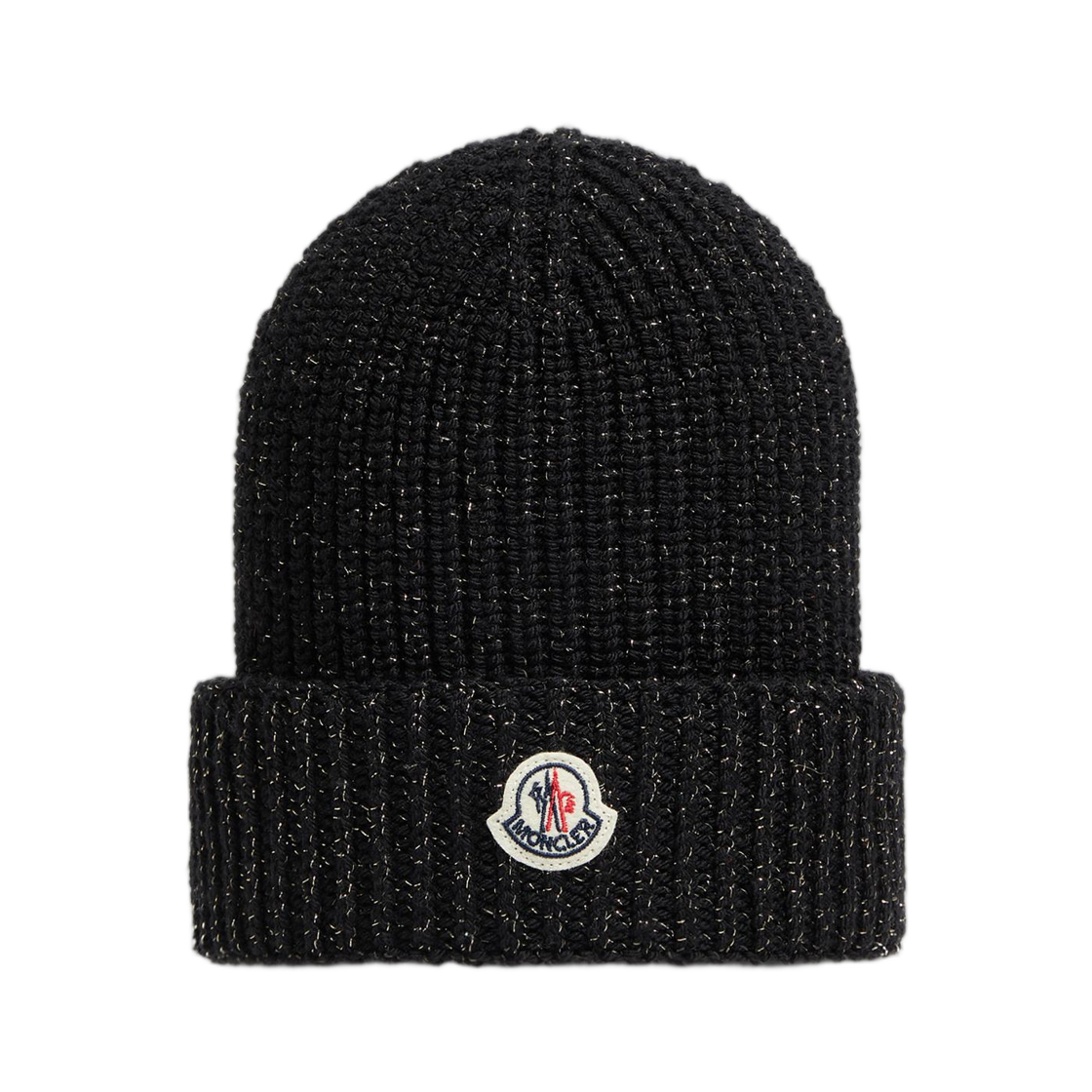K2-954-3B00021-M8258-999 (Kids) Moncler Metallic Wool Beanie Black - 25FW