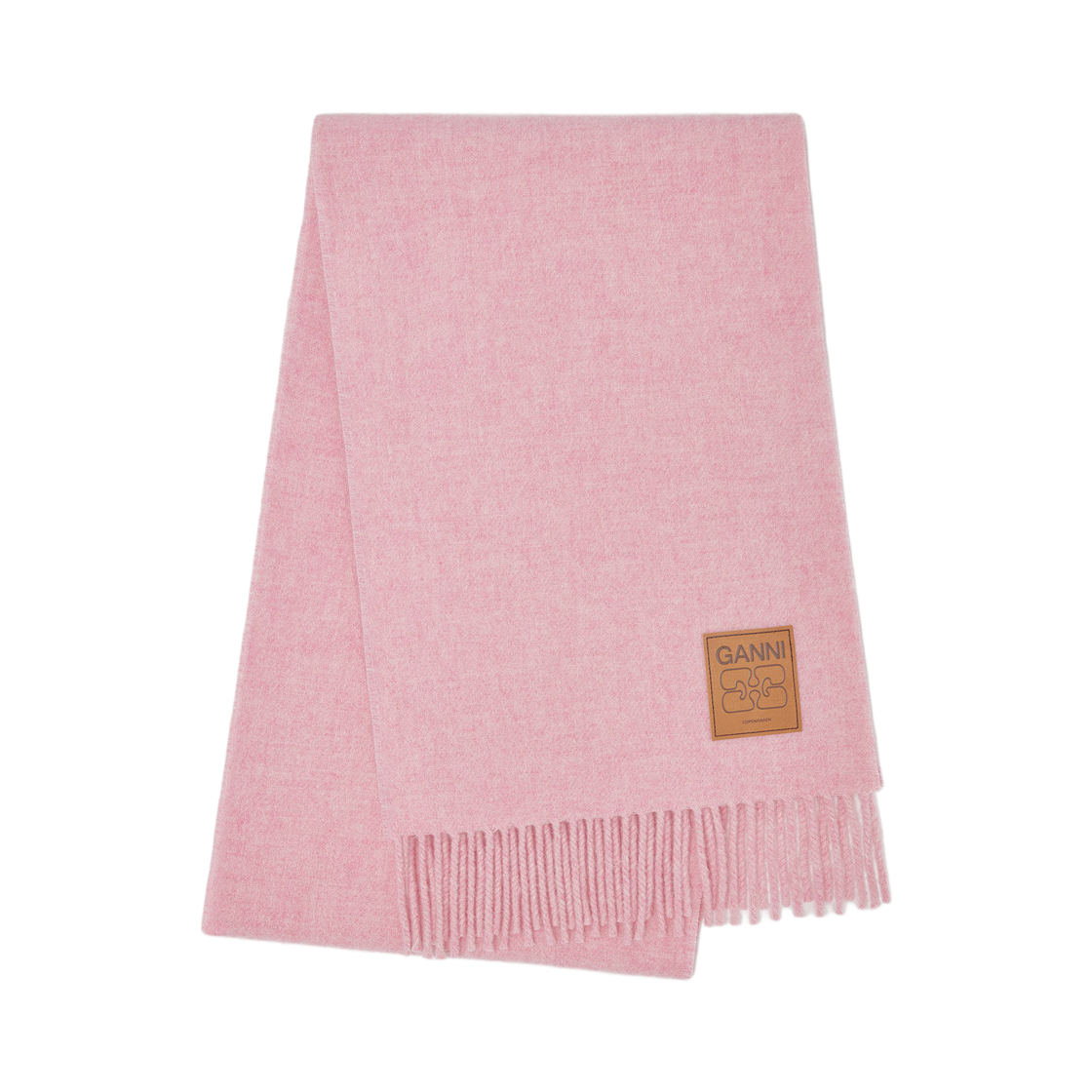 A6942-857 Ganni Wool Scarf Mauve Morn
