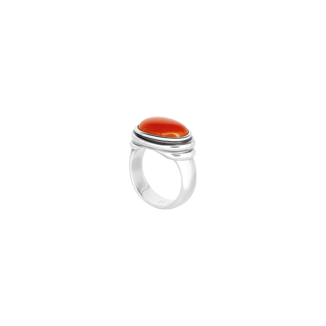 RSVCR1ER Bőr Echo Ring (coral)