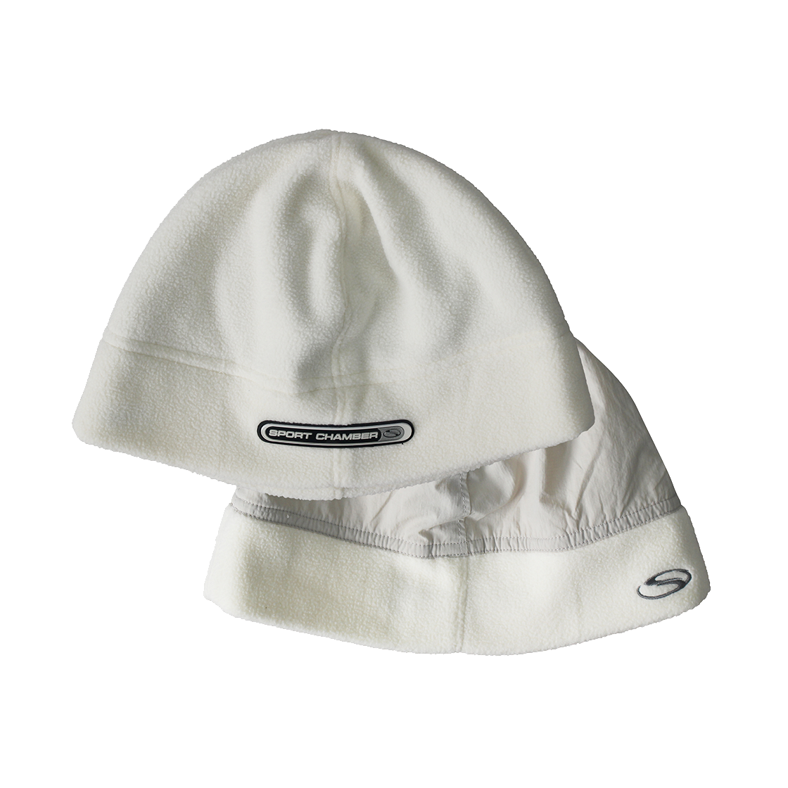 SCBEF3CPU03IV SPORT CHAMBER Reversible Fleece Beanie Ivory