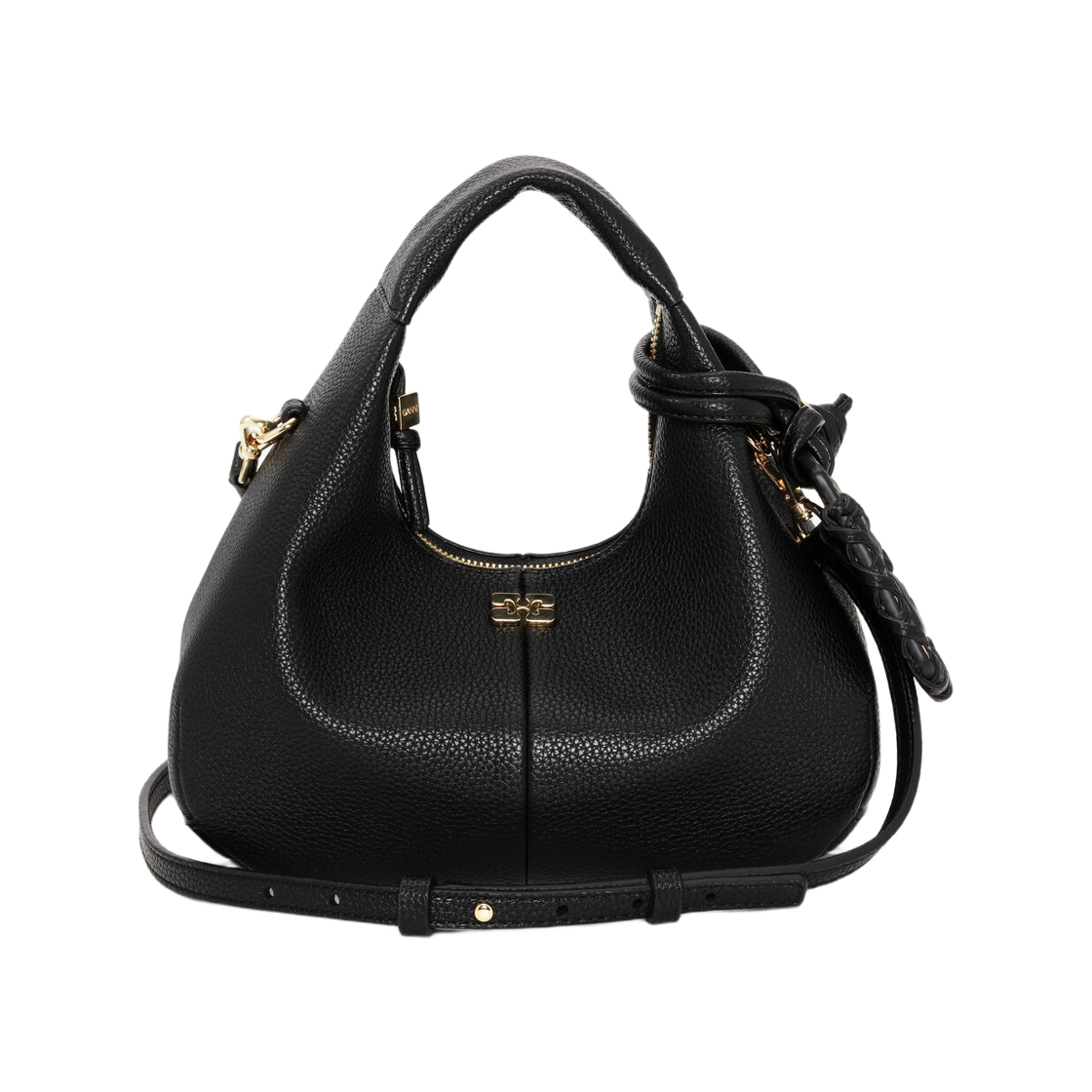 가니 미니 호보백 블랙(Ganni Mini Hobo Bag Black)